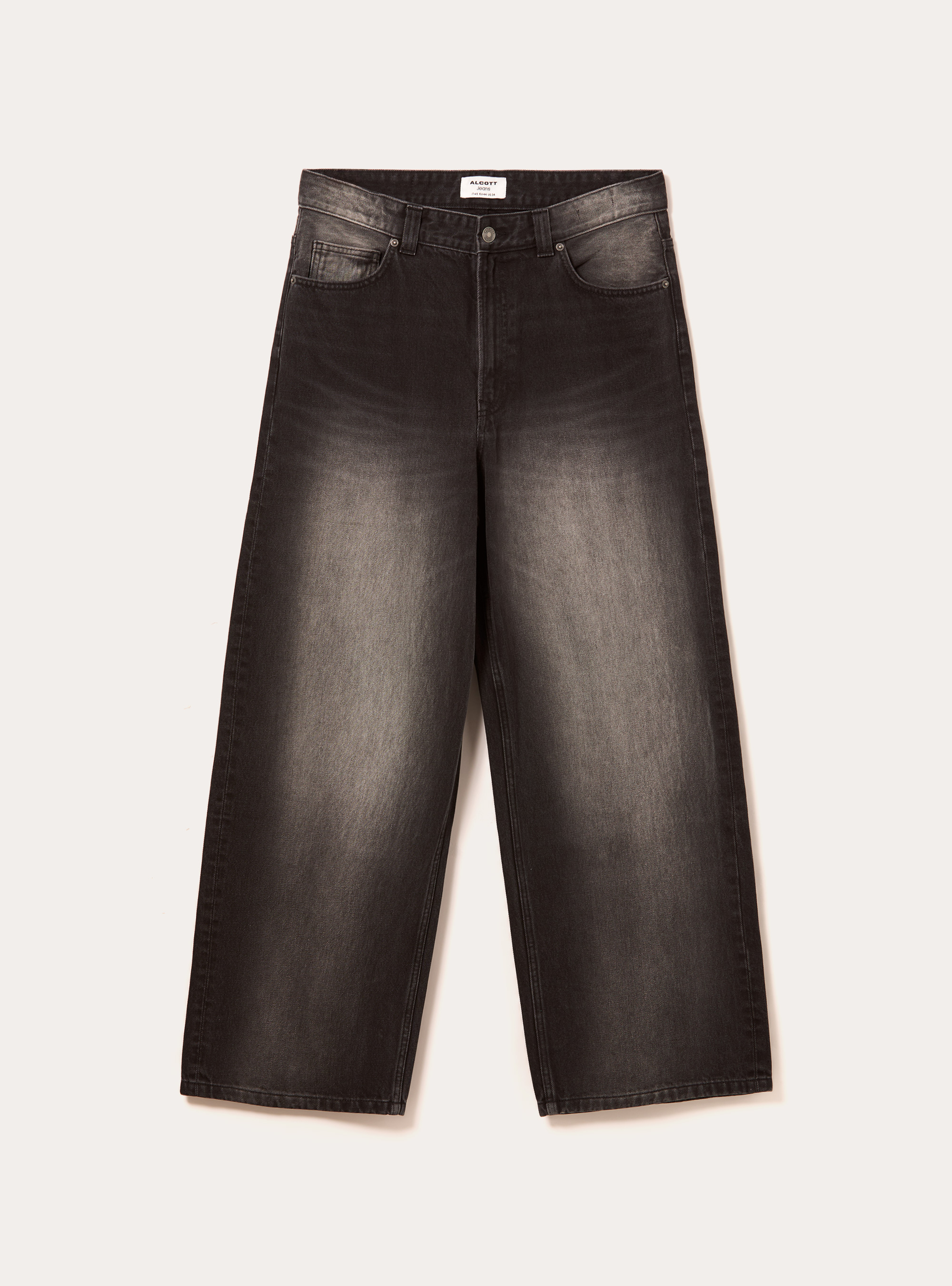 Super baggy fit jeans, D000 BLACK