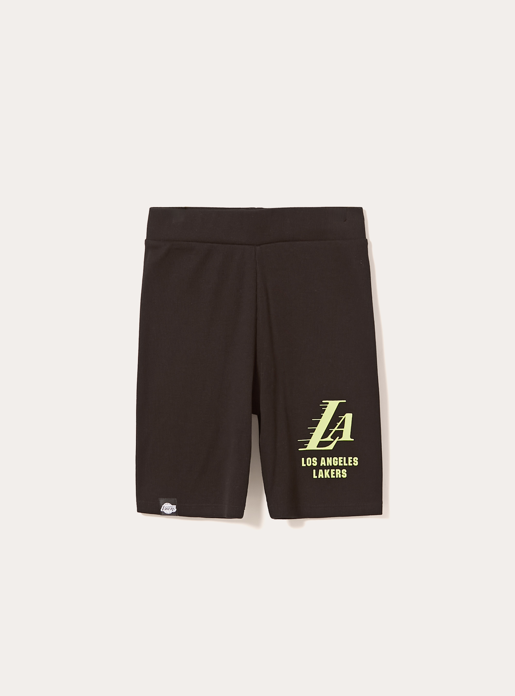 Ribbed NBA / Alcott cycling shorts, BK1 BLACK
