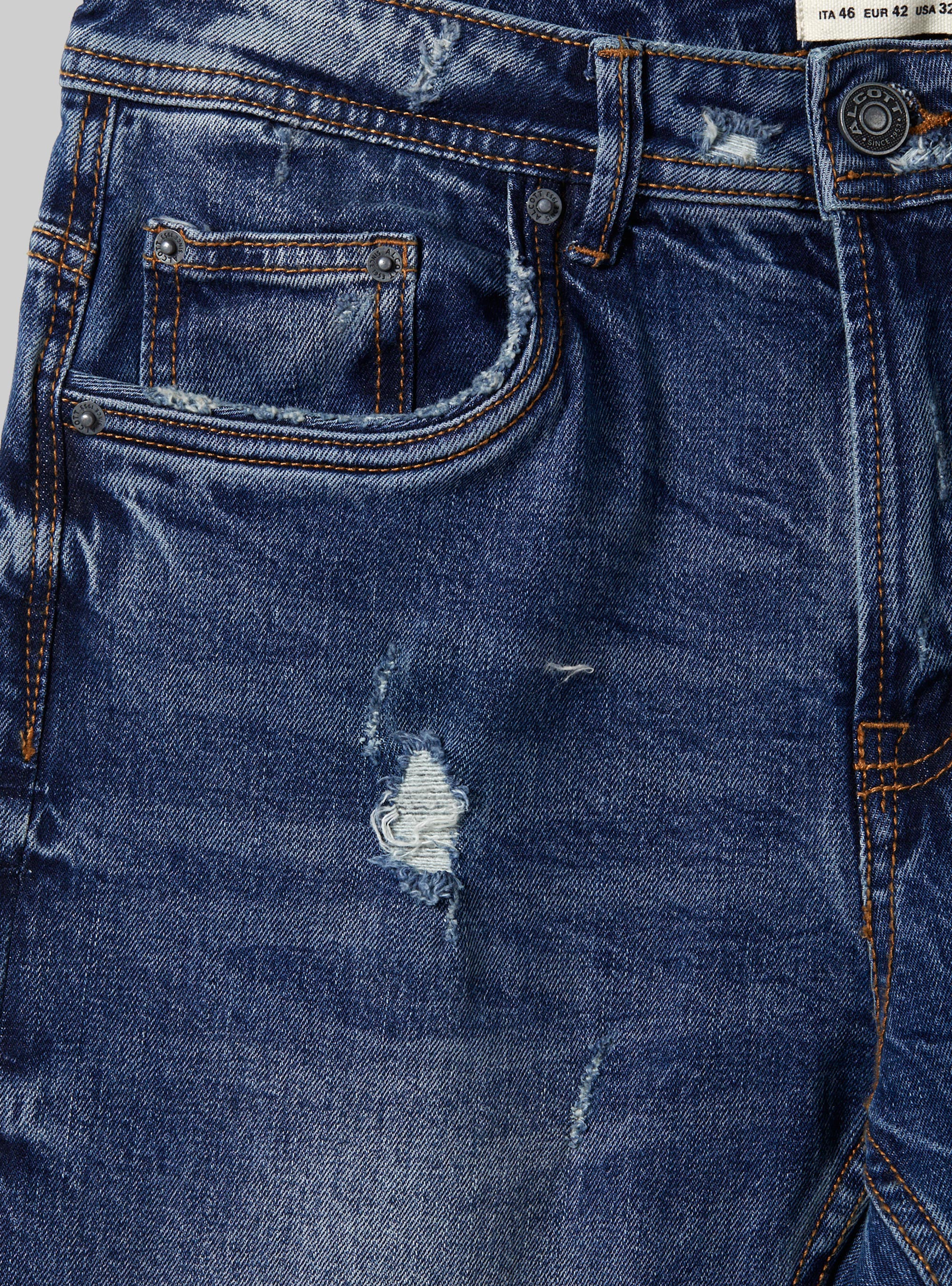 Vaqueros de algodón Slim Fit, D001 DEEP BLUE