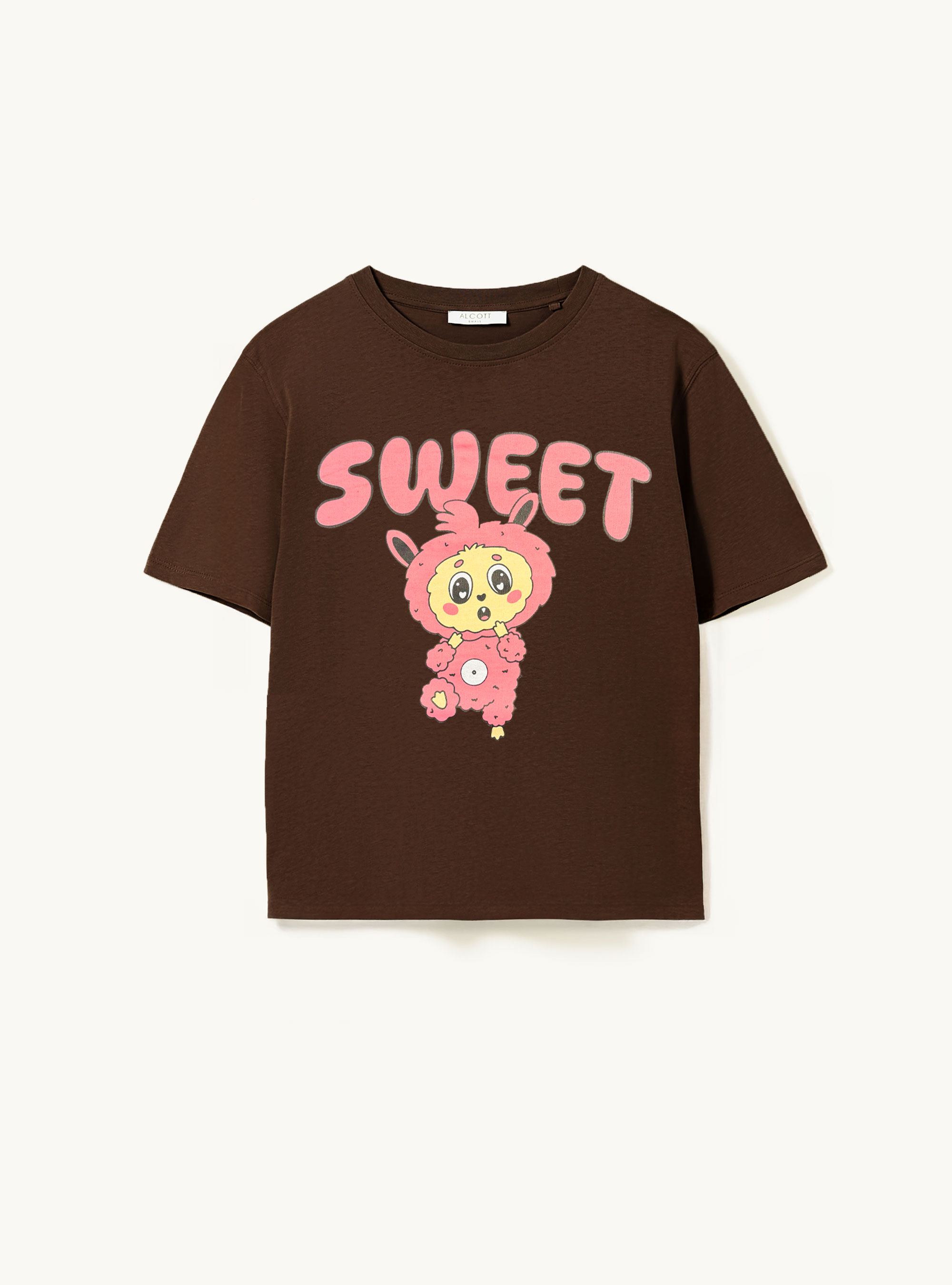 Camiseta The Little Monster Collection, BR1 BROWN DARK