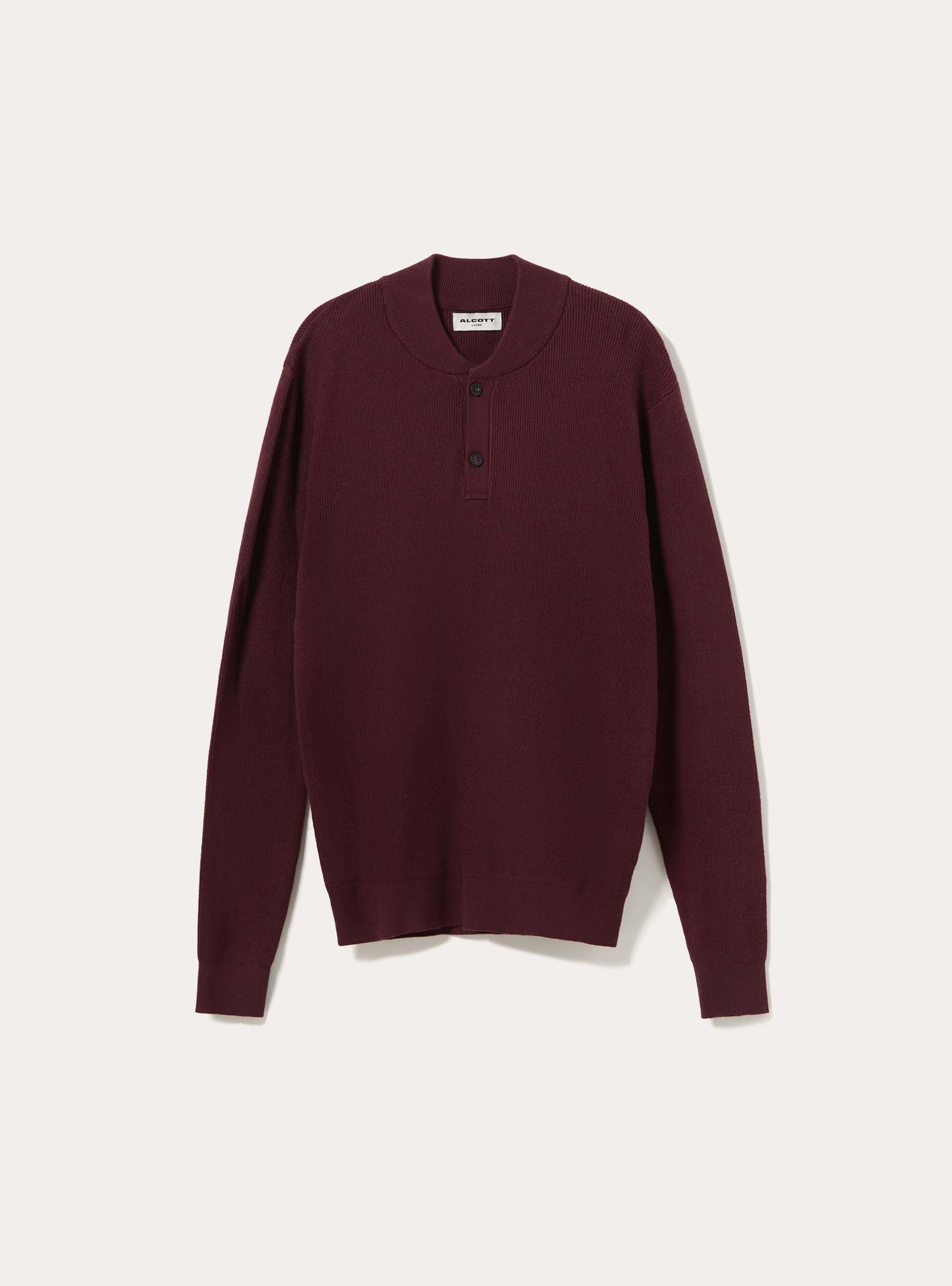 Polo  in misto viscosa, BO1 BORDEAUX DARK