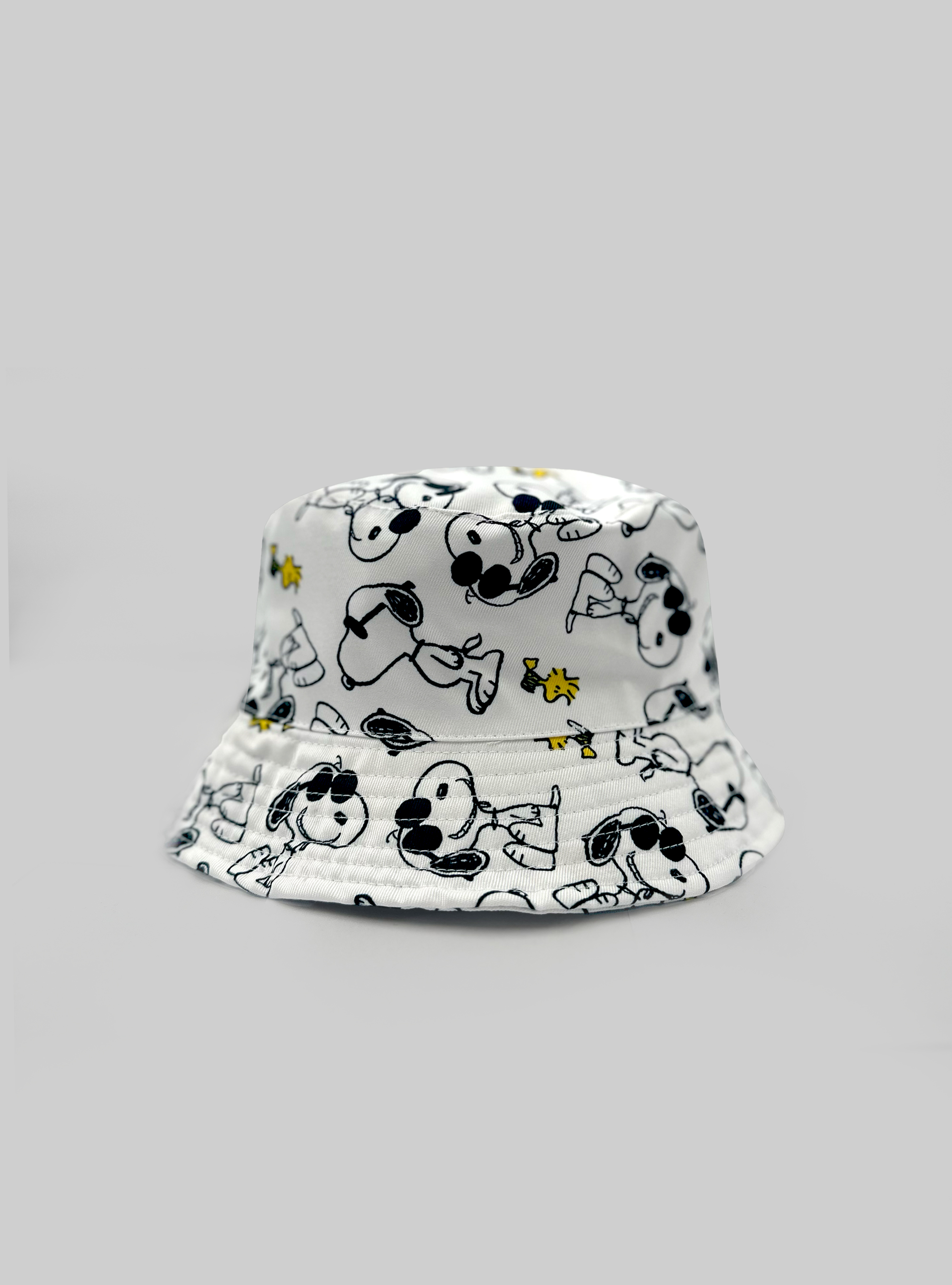 Cappello pescatore stampa snoopy, C099 WHITE