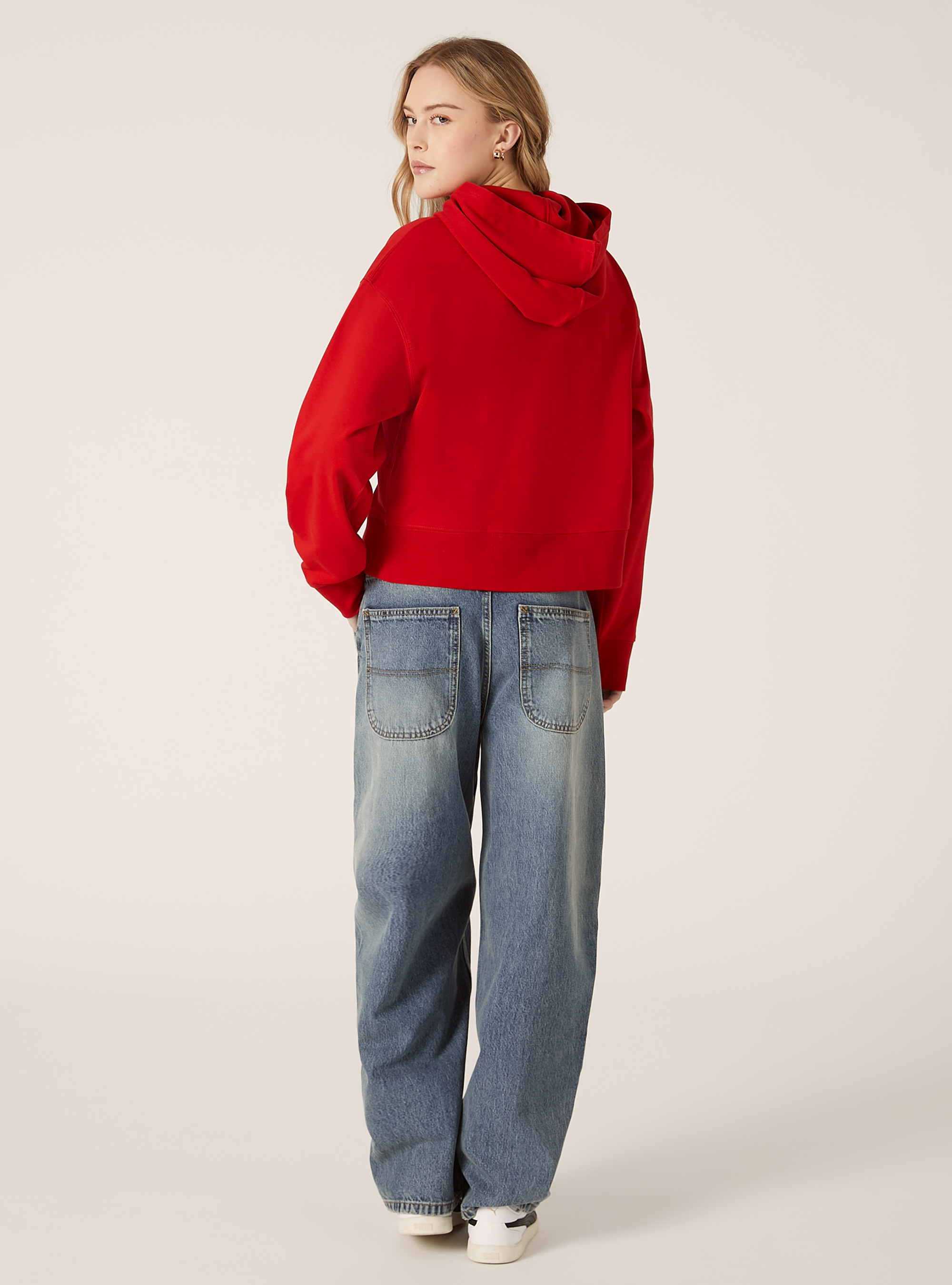 Sweat à capuche à la coupe large, RD2 RED MEDIUM