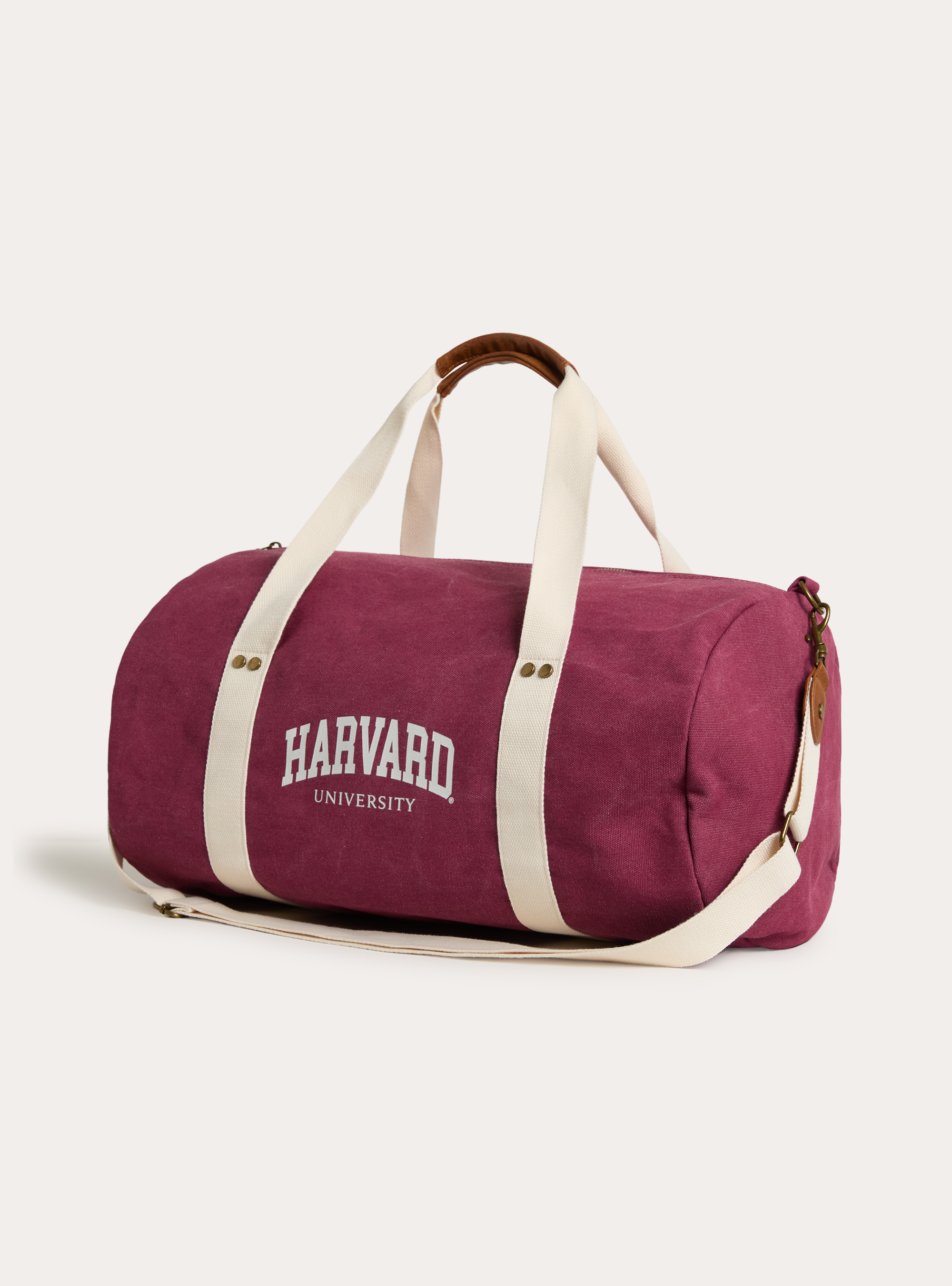Sac de voyage en toile avec imprime Harvard / Alcott, BO1 BORDEAUX DARK