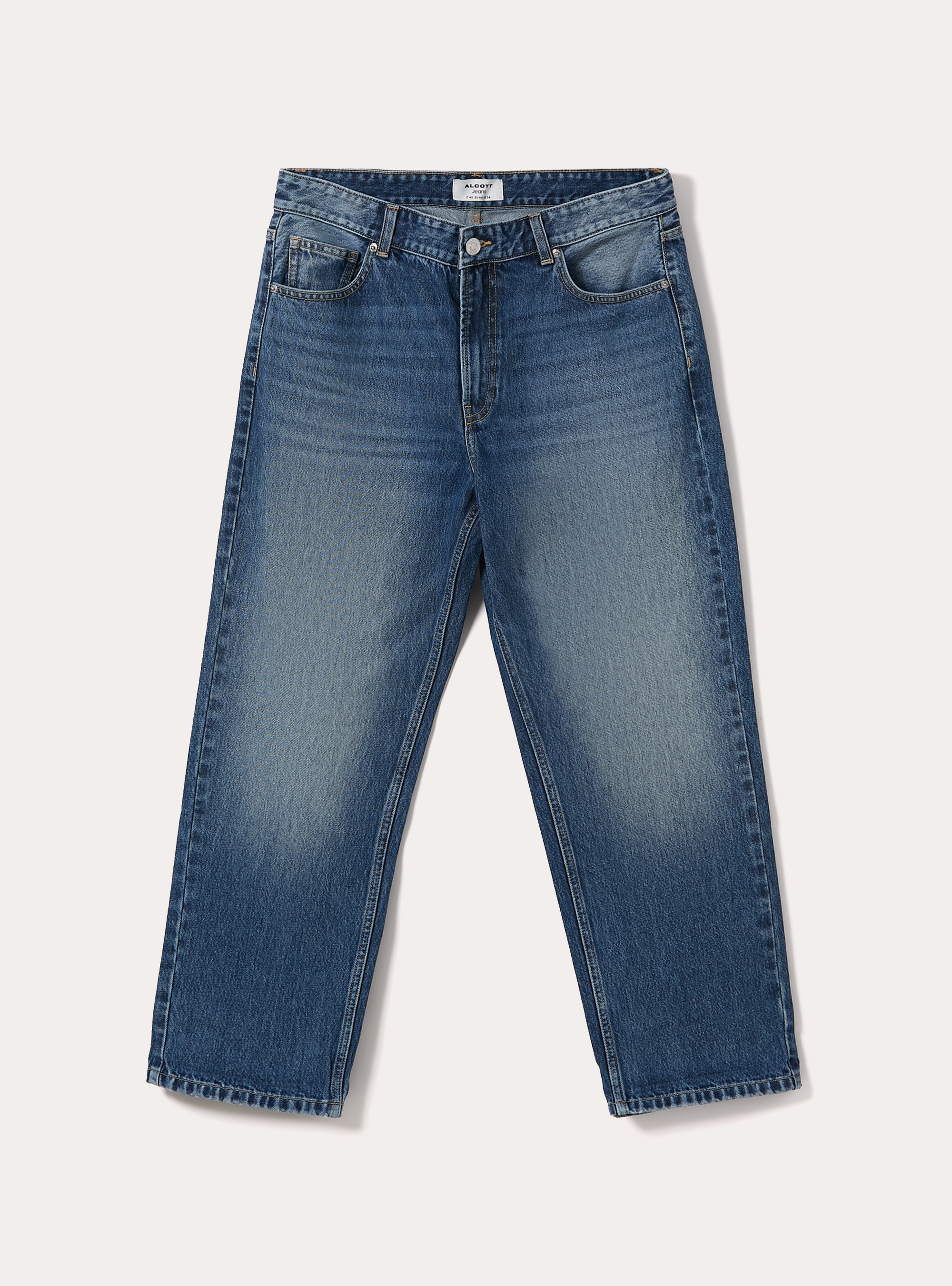 Jeans coupe fusel&eacute;e, D003 MEDIUM BLUE