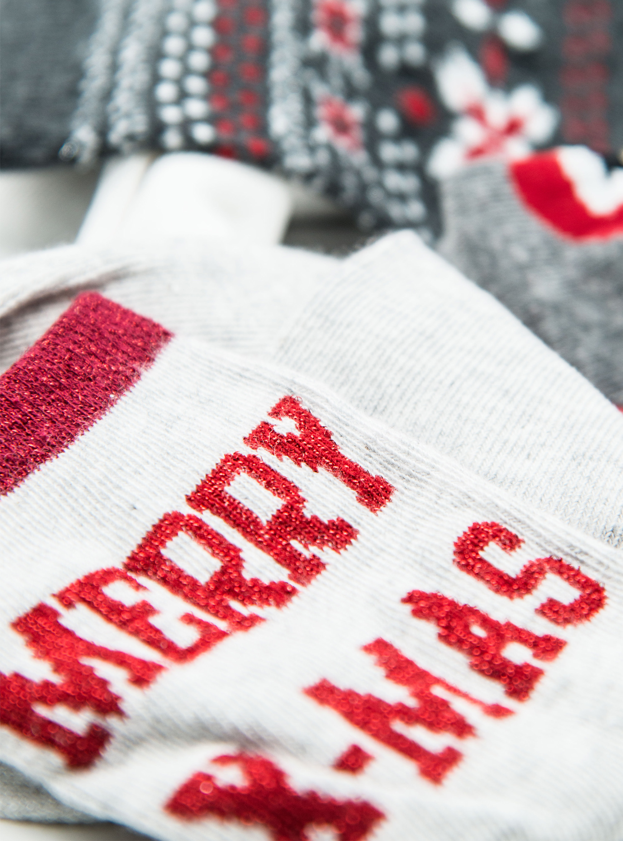 Set 5 calzini natale, XMAS