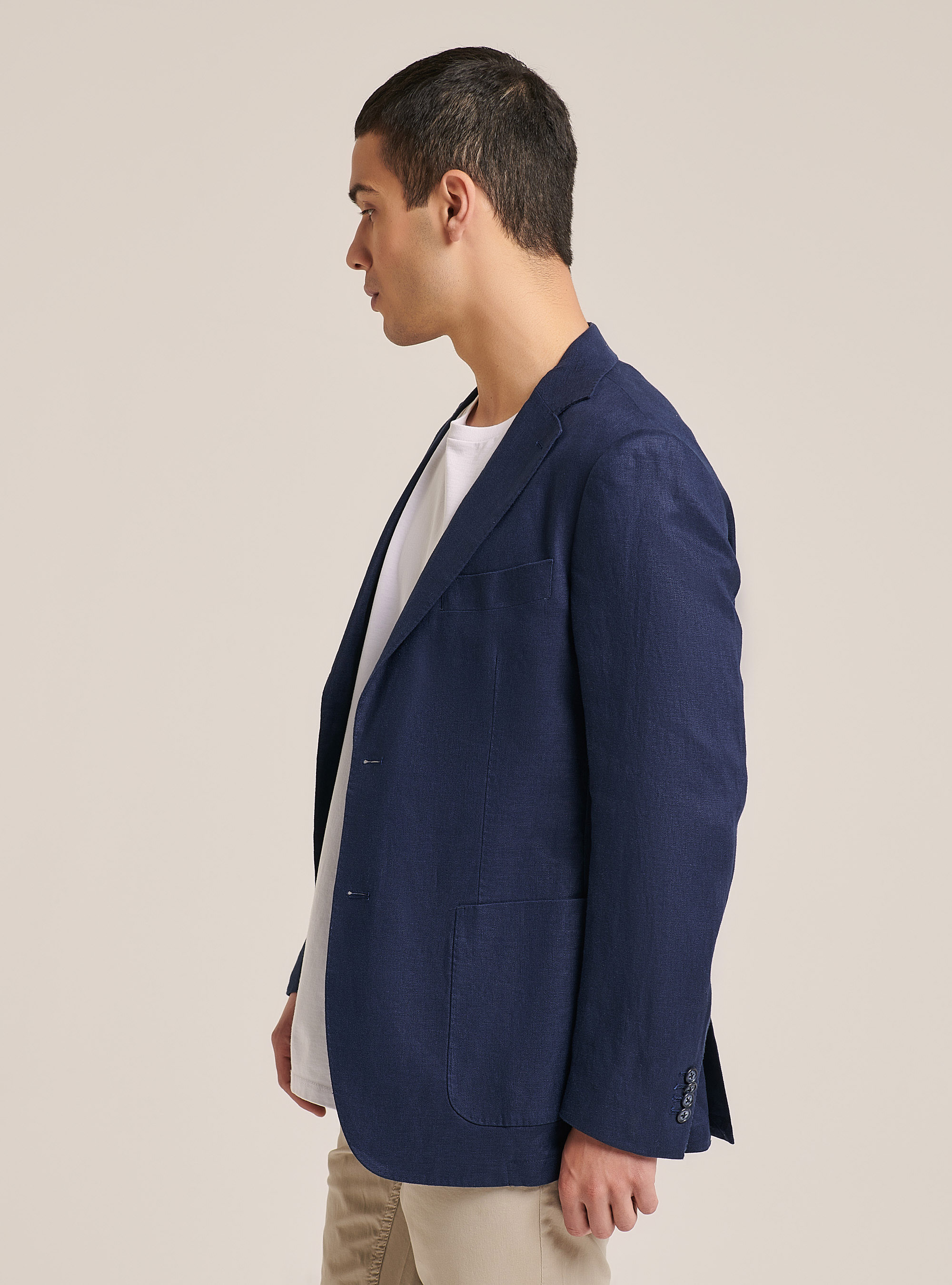 Linen Jacket, C2229 BLUE