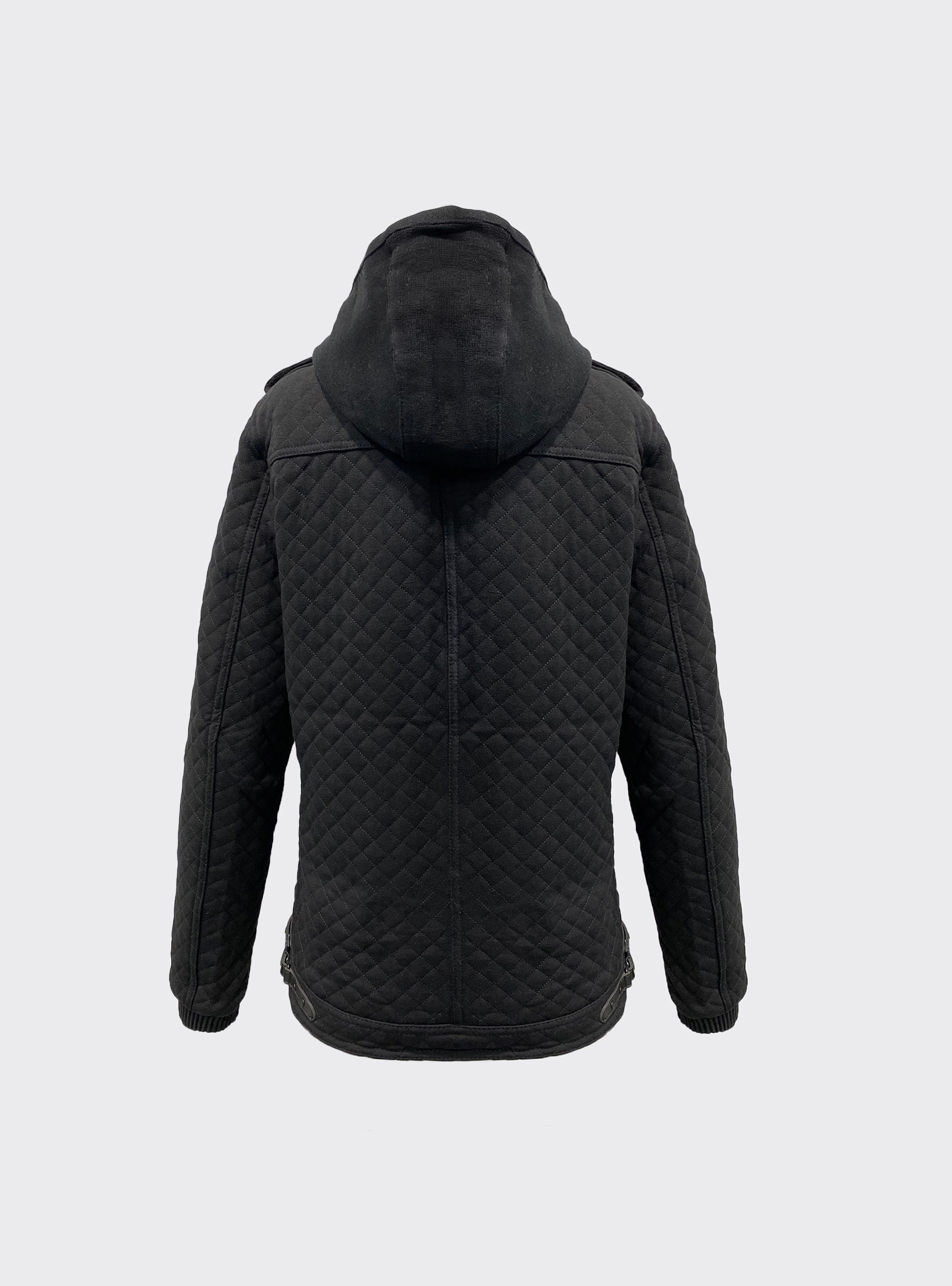 Giubbotto con cappuccio punto Milano, BLACK