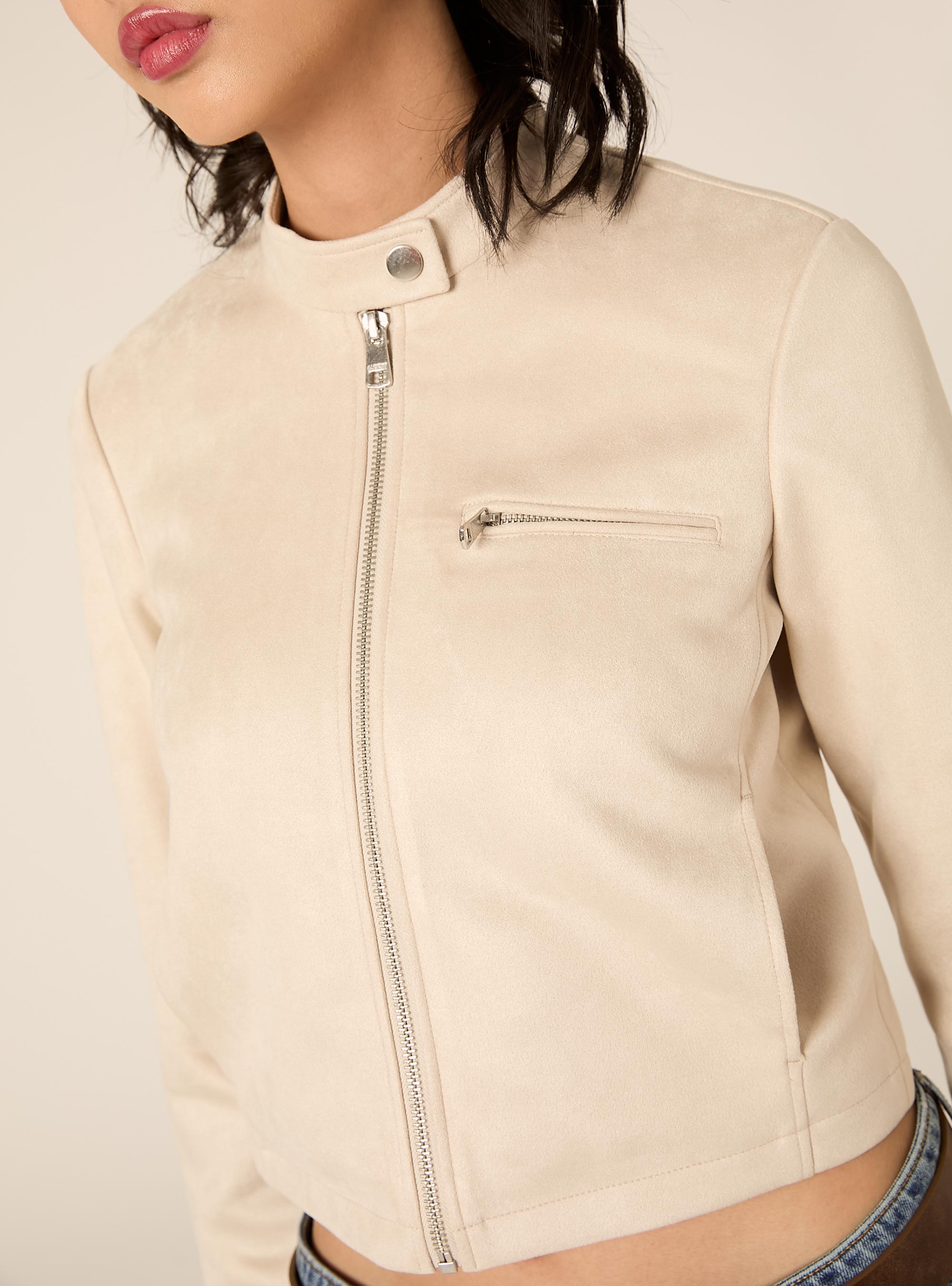 Giubbotto effetto camoscio, SA2 SAND MEDIUM