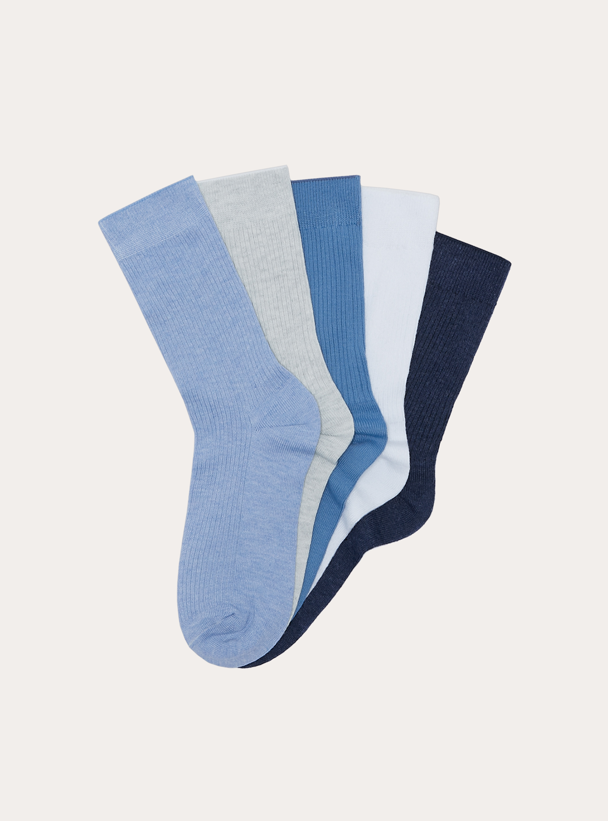 Calzino alto tinta unita, BL2 BLUE MEDIUM