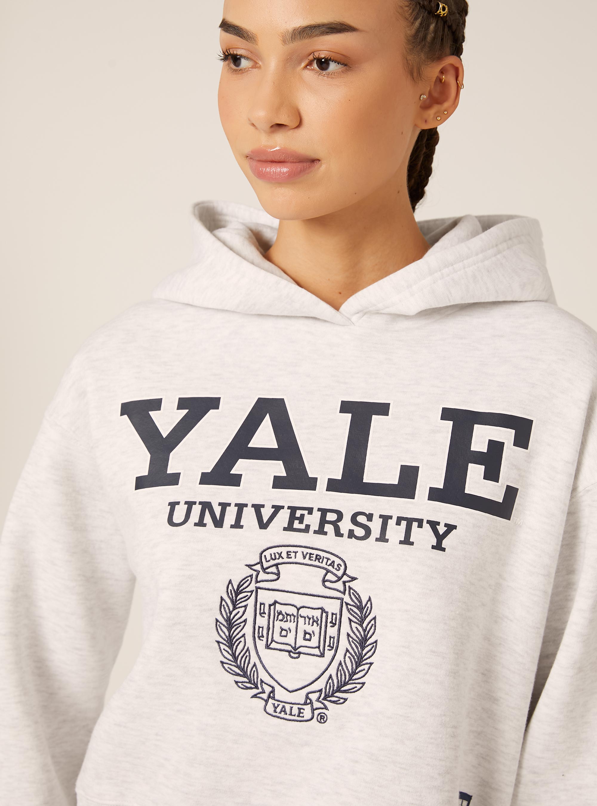 Sudadera boxy fit Yale / Alcott, MGY2 GREY MEL MEDIUM