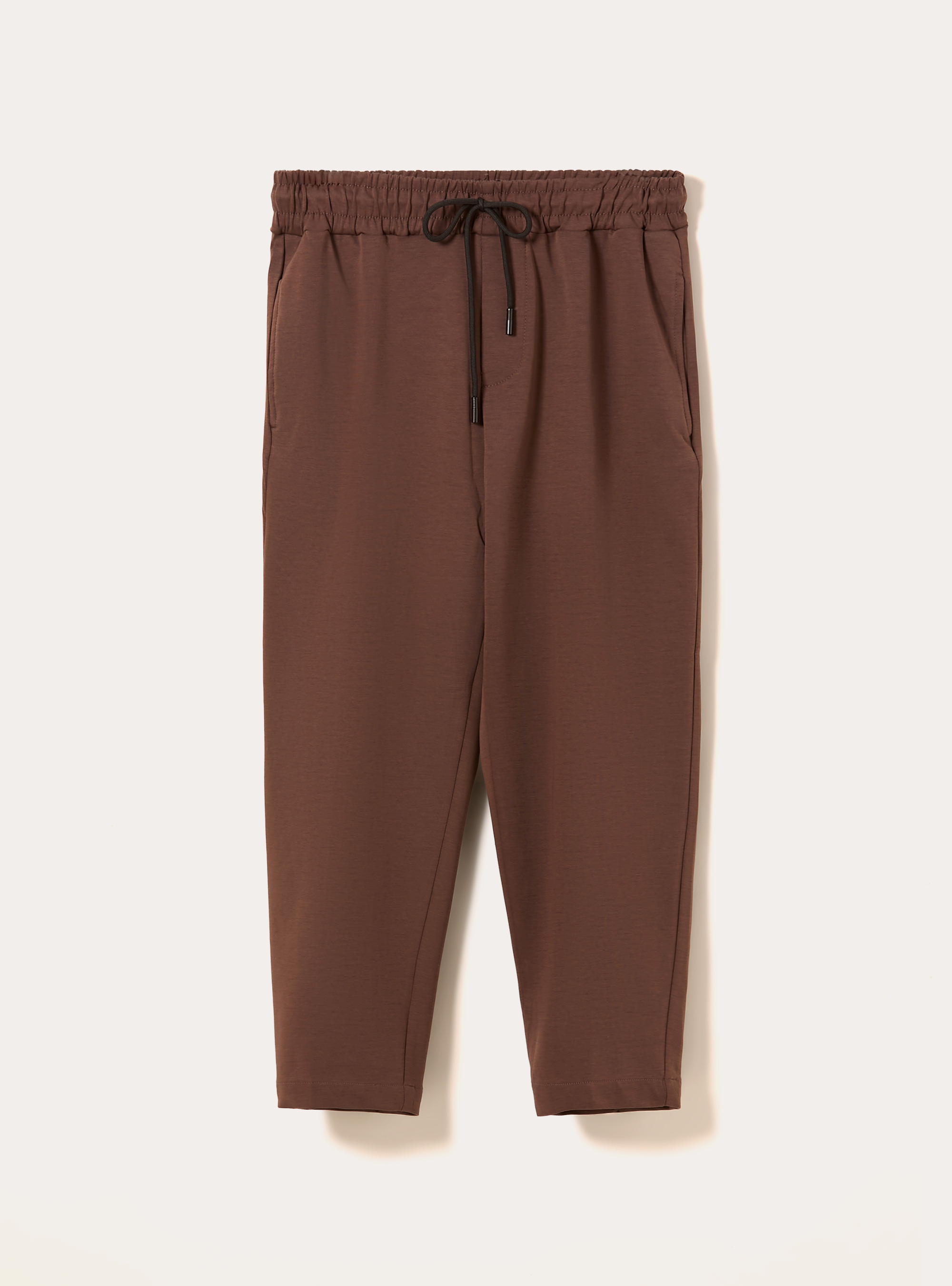 Pantalon jogger carrot fit en néoprène, BR2 BROWN MEDIUM