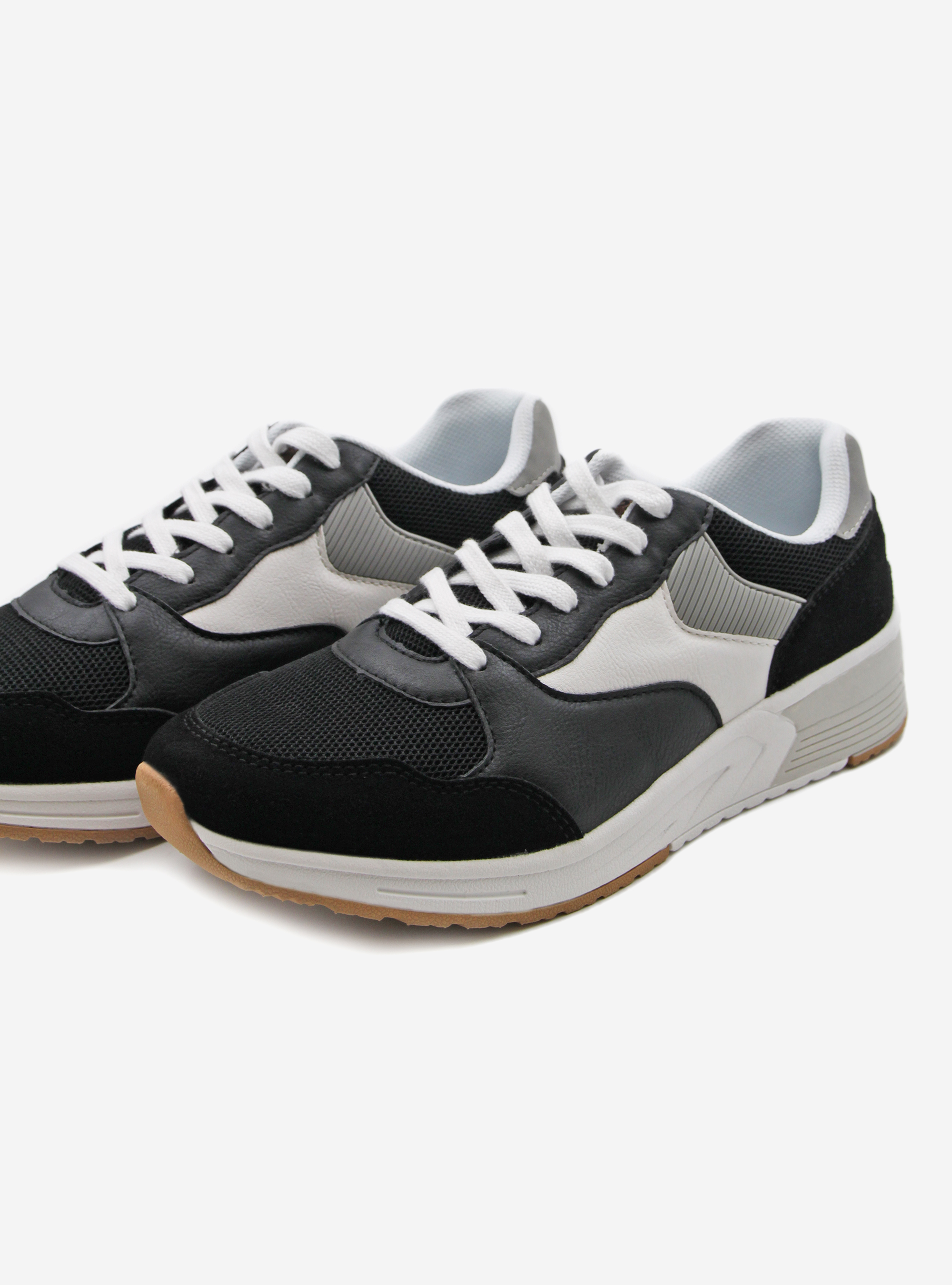 two color sneakers