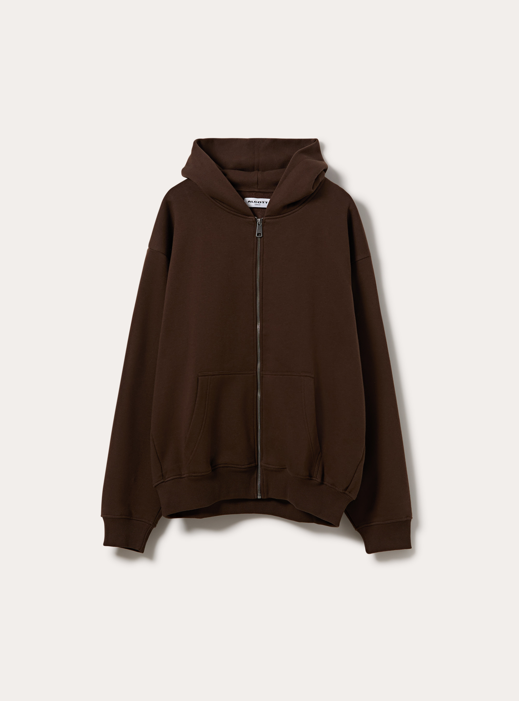 Cardigan basico boxy fit, BR2 BROWN MEDIUM