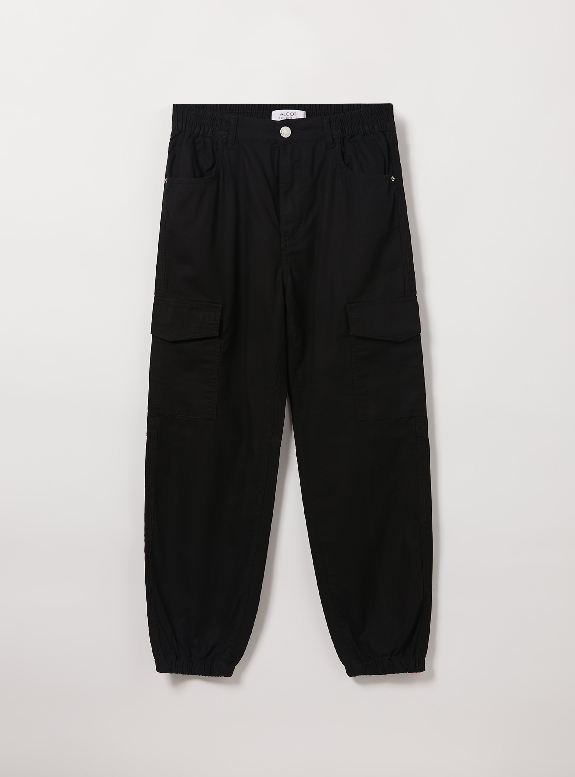 Pantaloni jogger cargo, BK1 BLACK