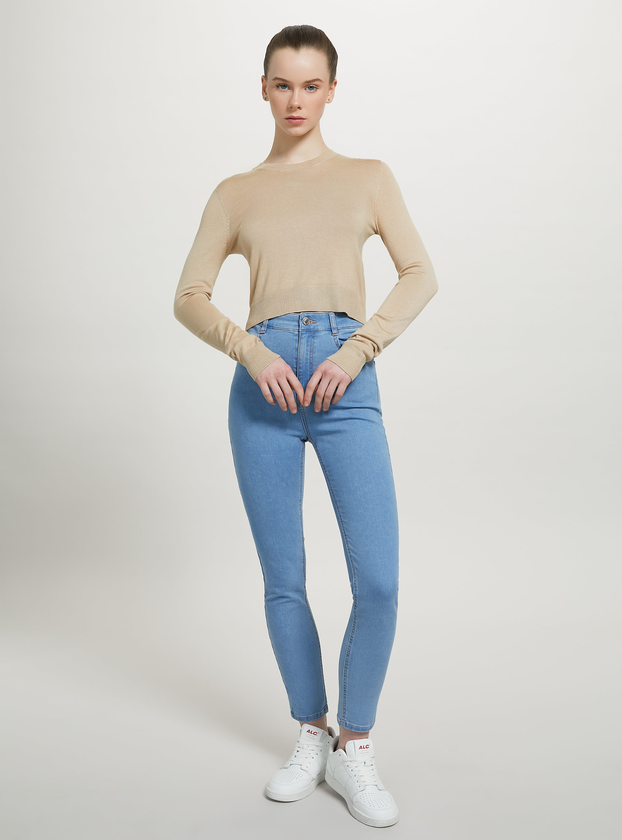 Pull court &agrave; col ras du cou, PK2 PINK MEDIUM