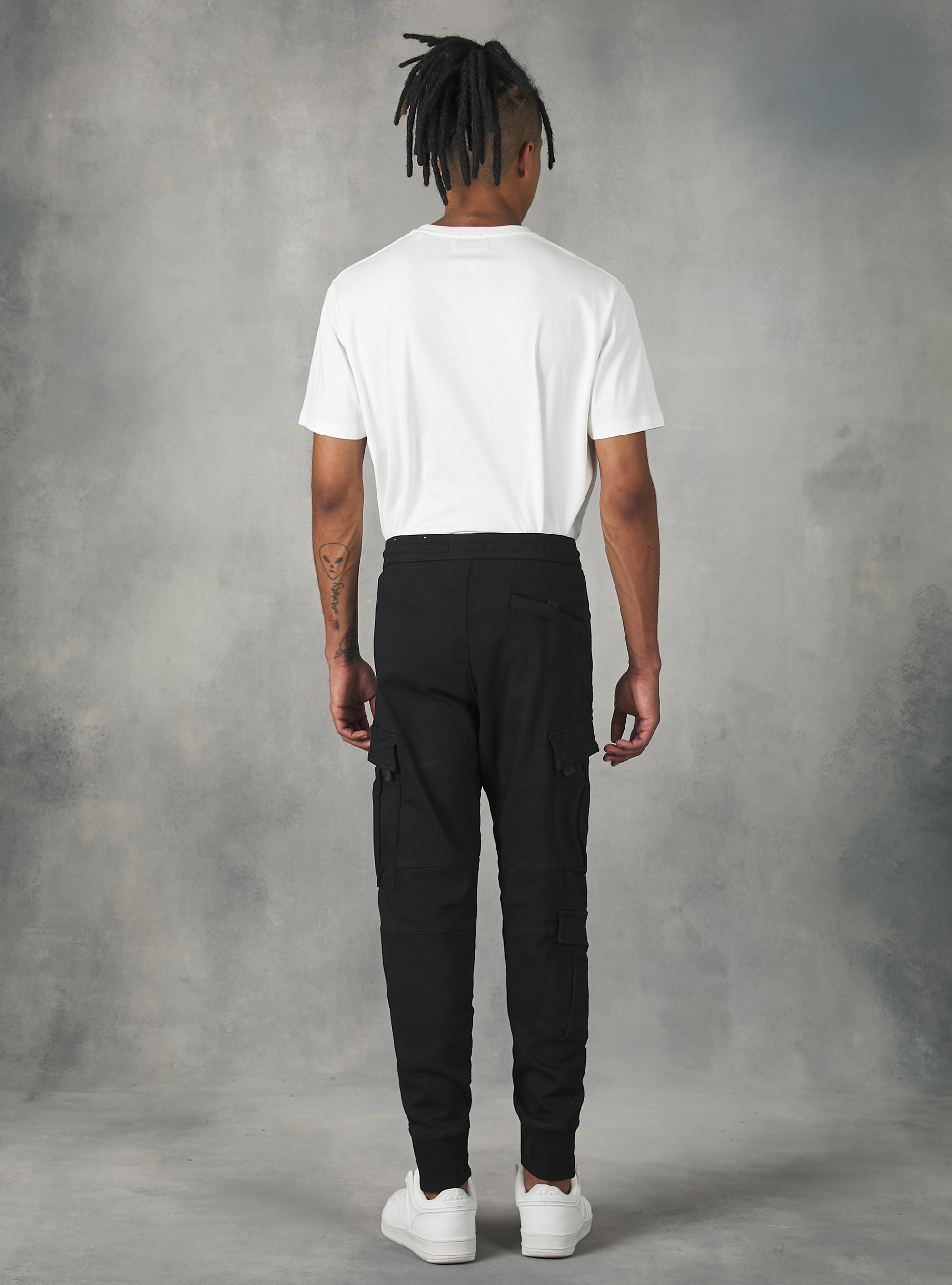 Jogger trousers with large pockets, BK1 BLACK