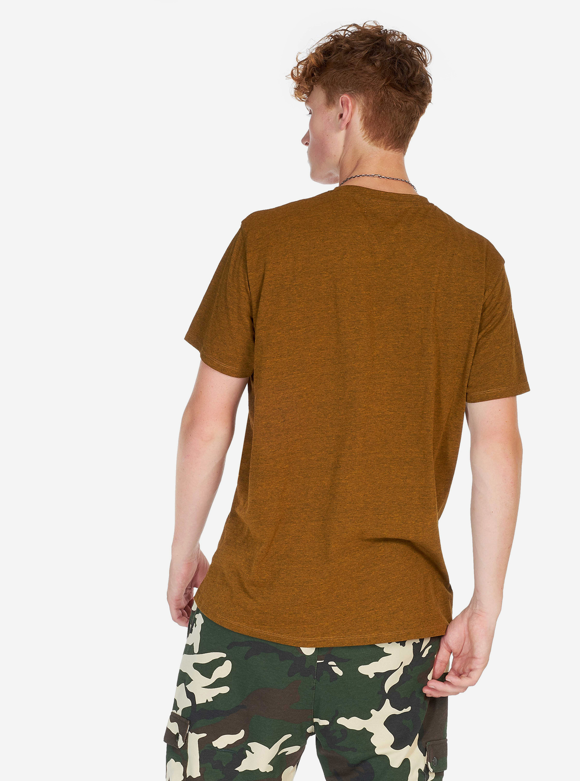 COLOR BLOCK T-SHIRT, MUSTARD