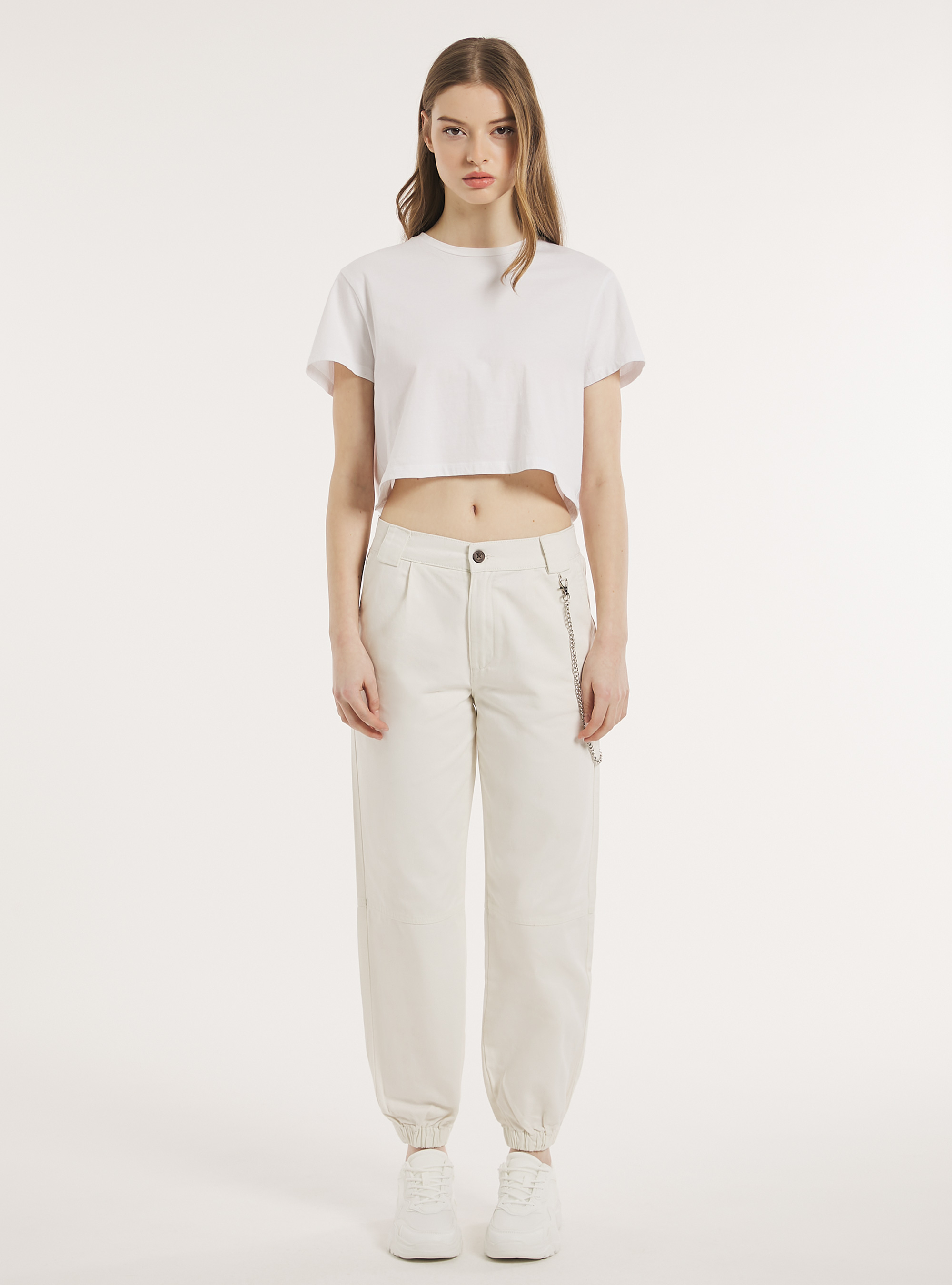 Jogginghose mit Kette, WH2 WHITE