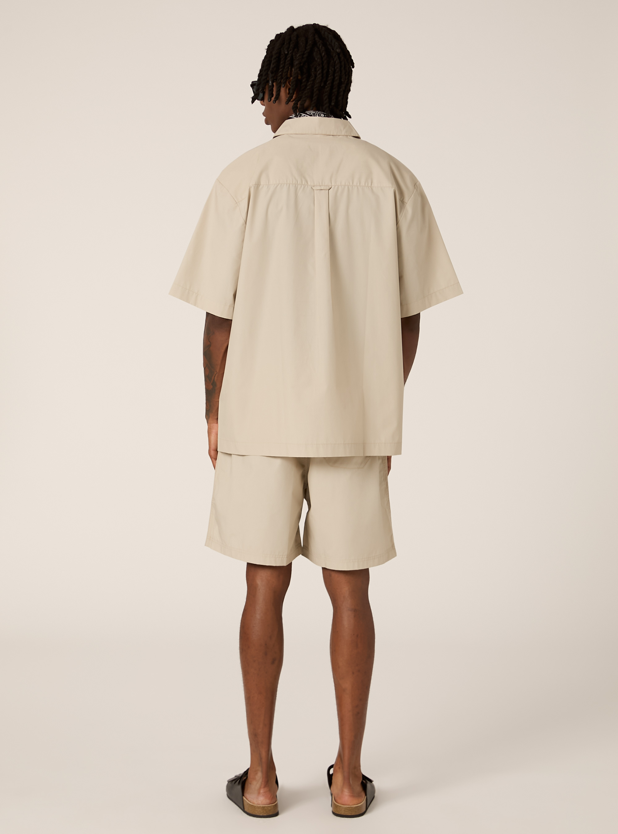 Camisa de popelina boxy fit, BG2 BEIGE MEDIUM