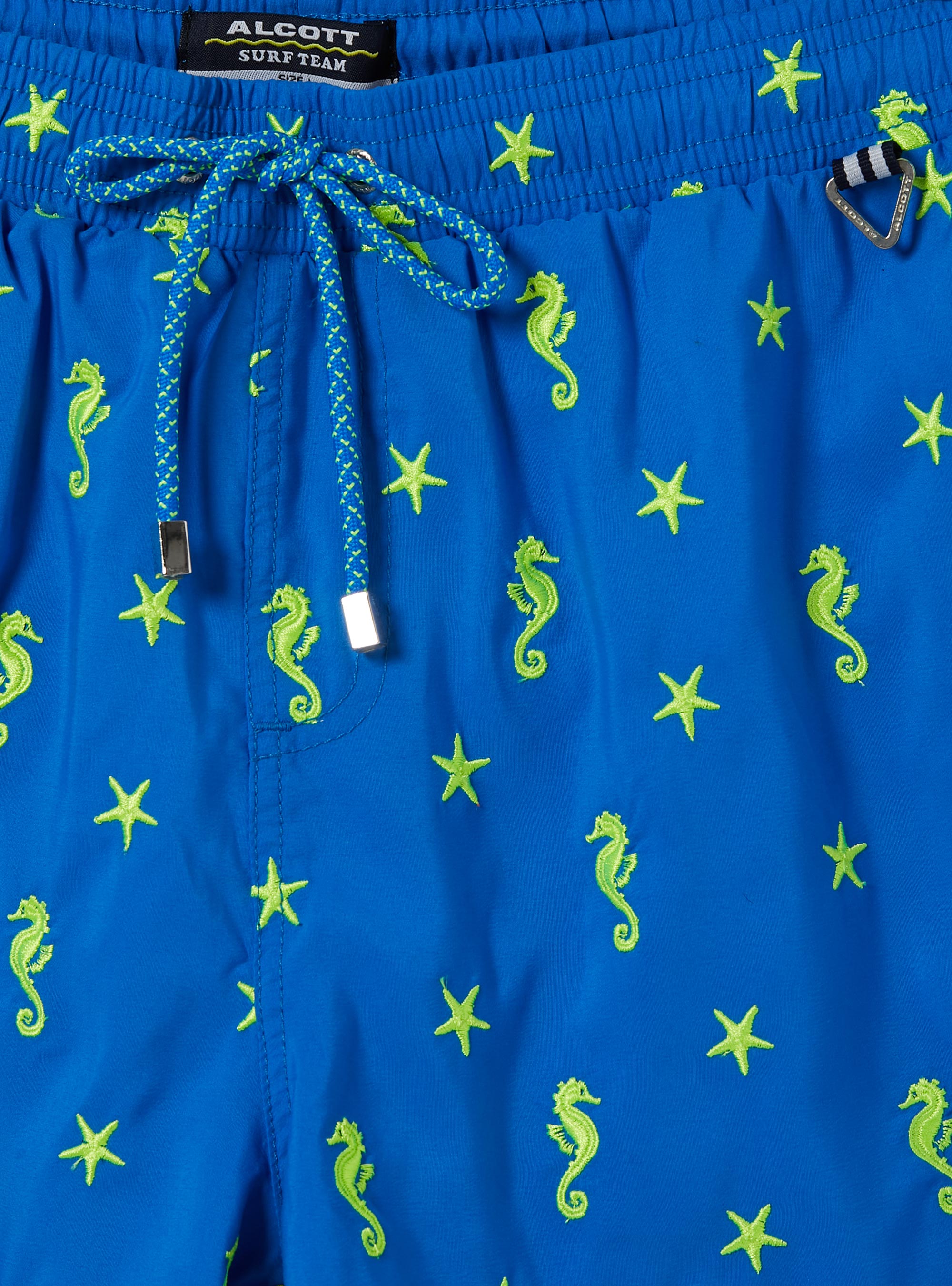 Swimming costume with contrasting embroidery, RY1 ROYALE DARK