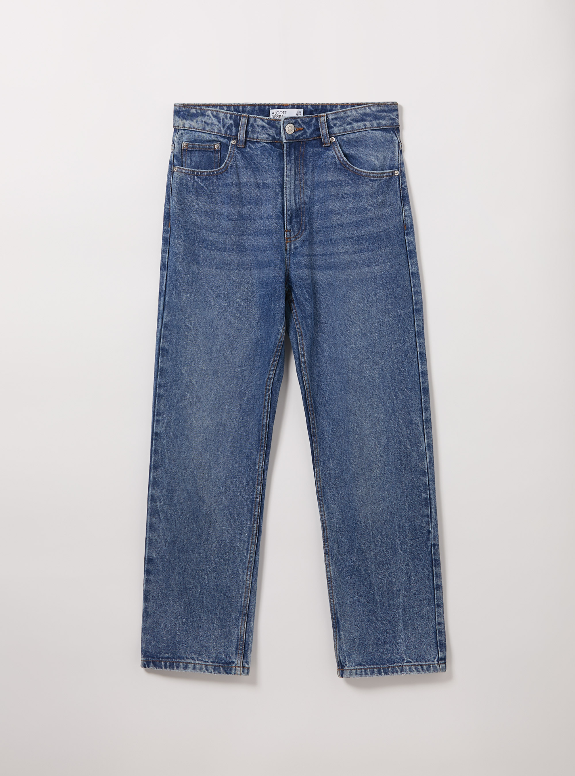 Jeans gerade geschnitten, D004 MEDIUM LIGHT BLUE