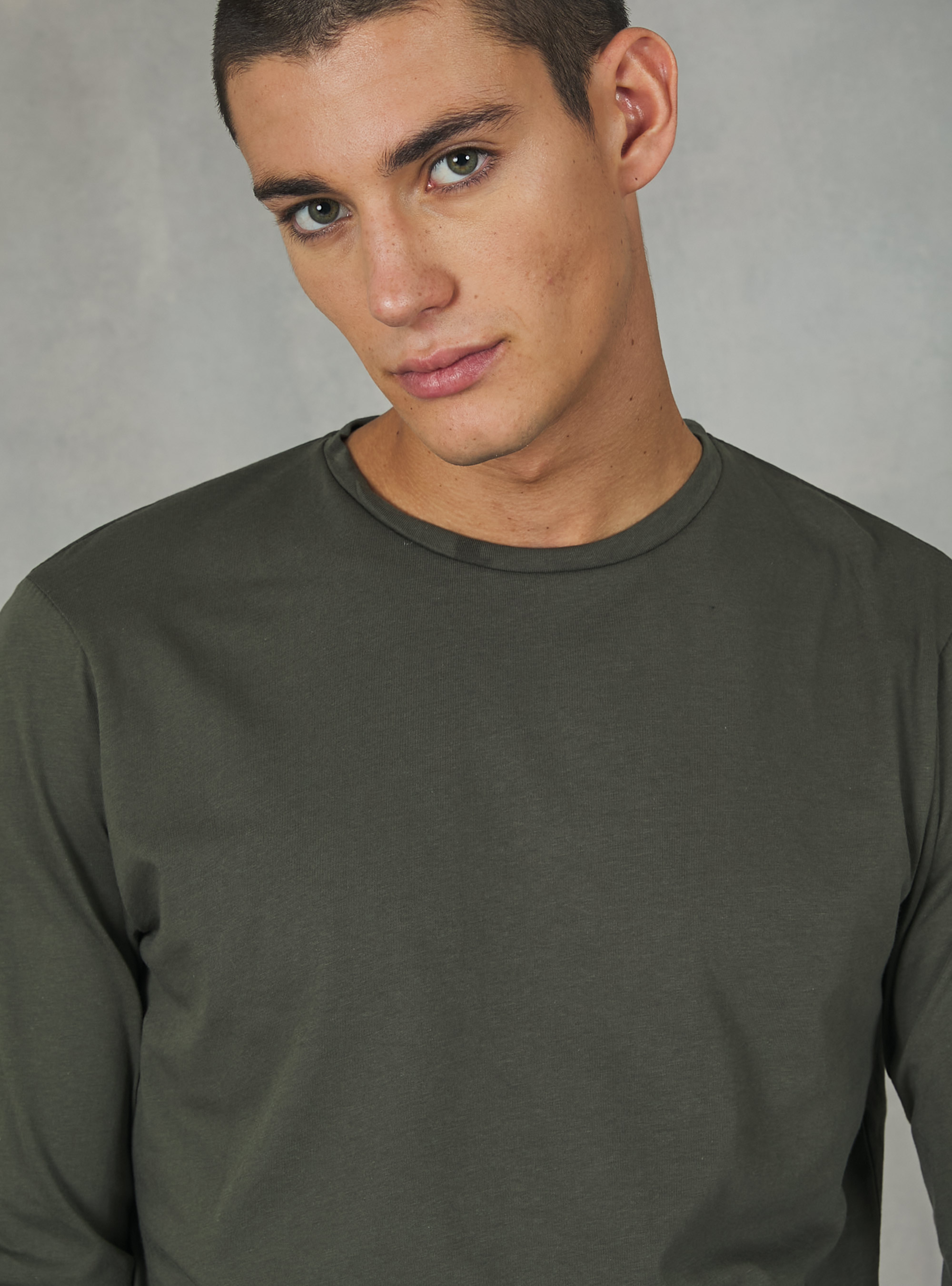 T-shirt en coton &agrave; manches longues, KY2 KAKY MEDIUM