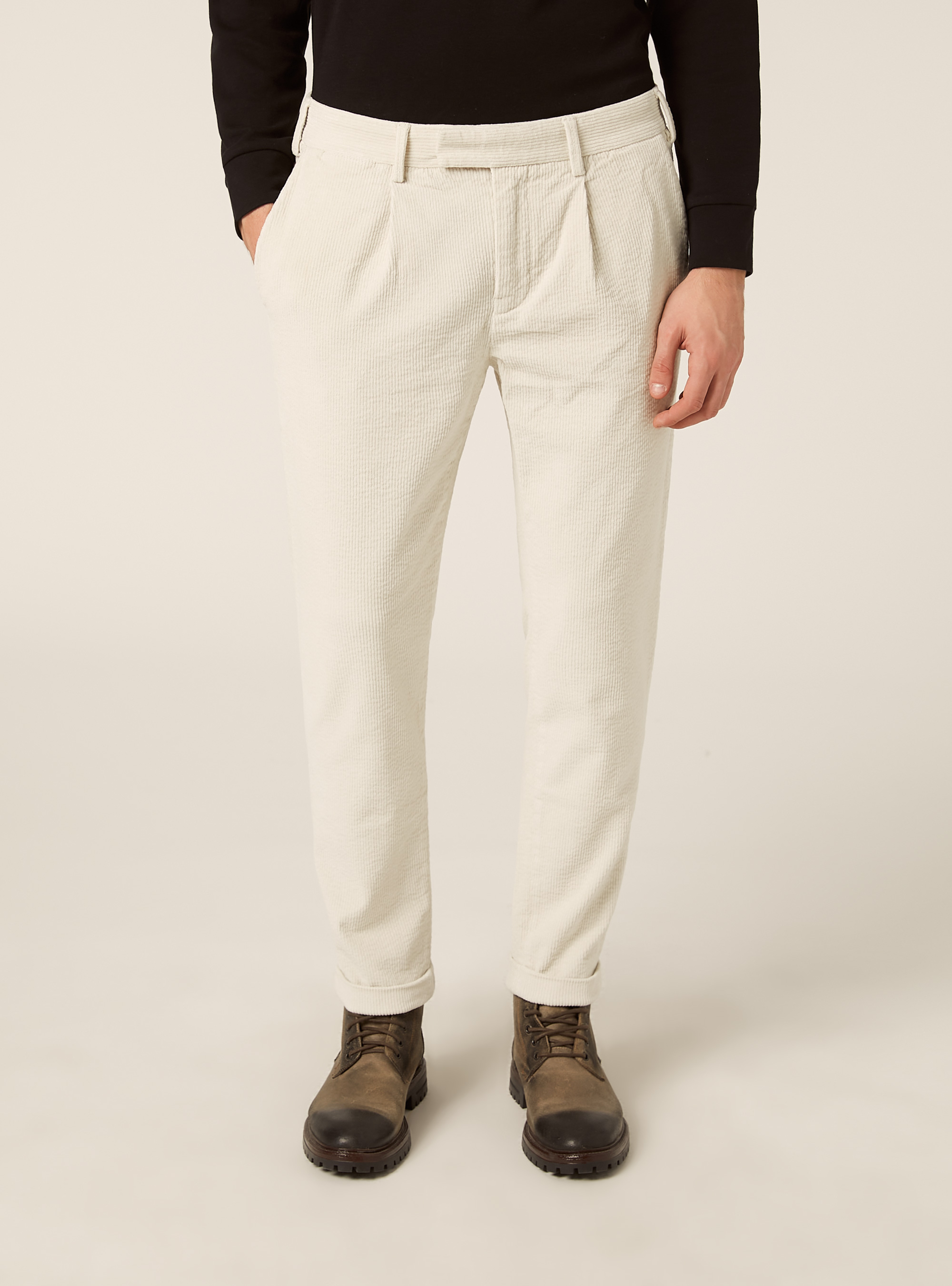 Pantalones chinos de pana, WH1 OFF WHITE