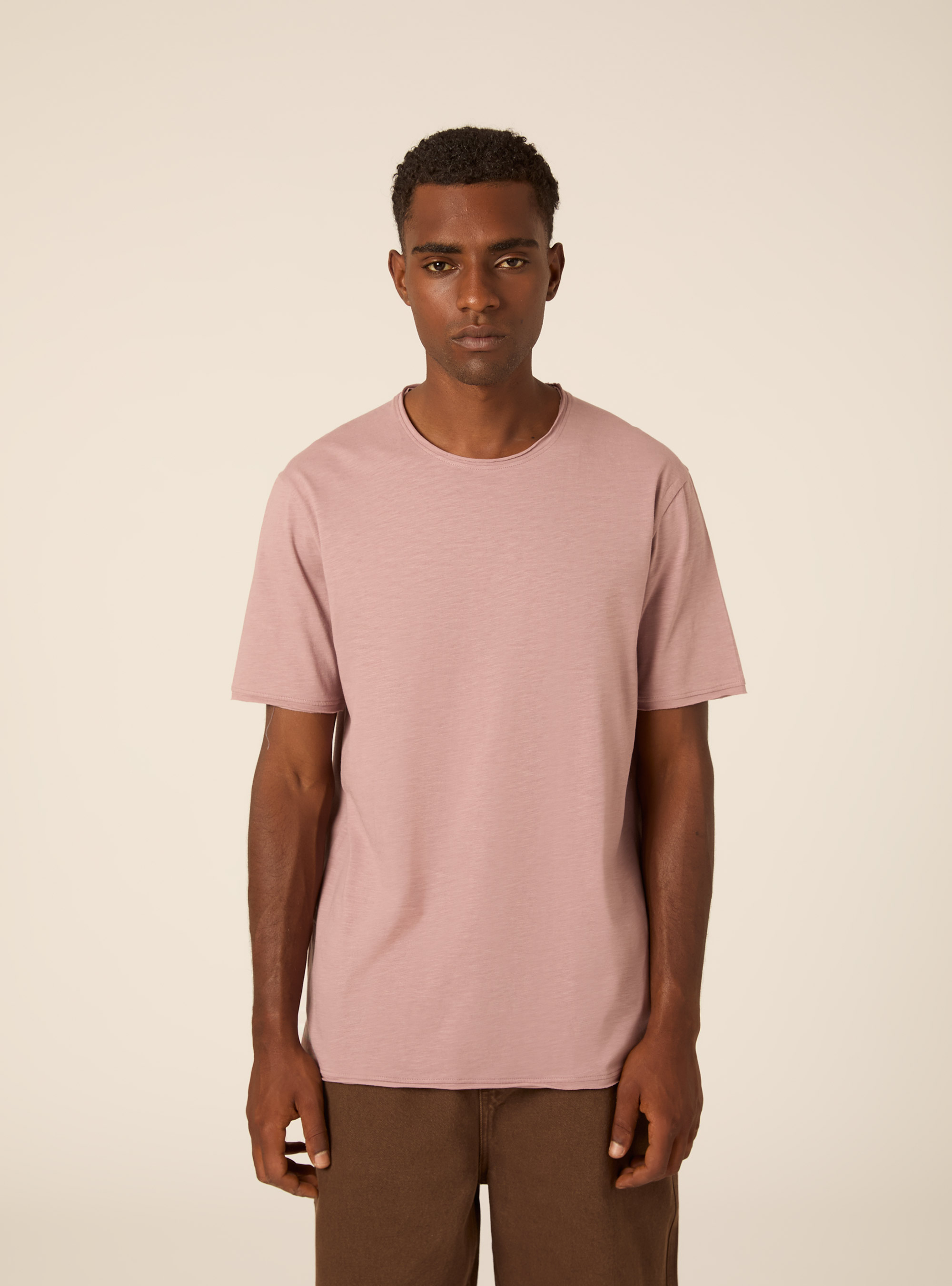 T-shirt slub tinta unita, PK3 PINK LIGHT