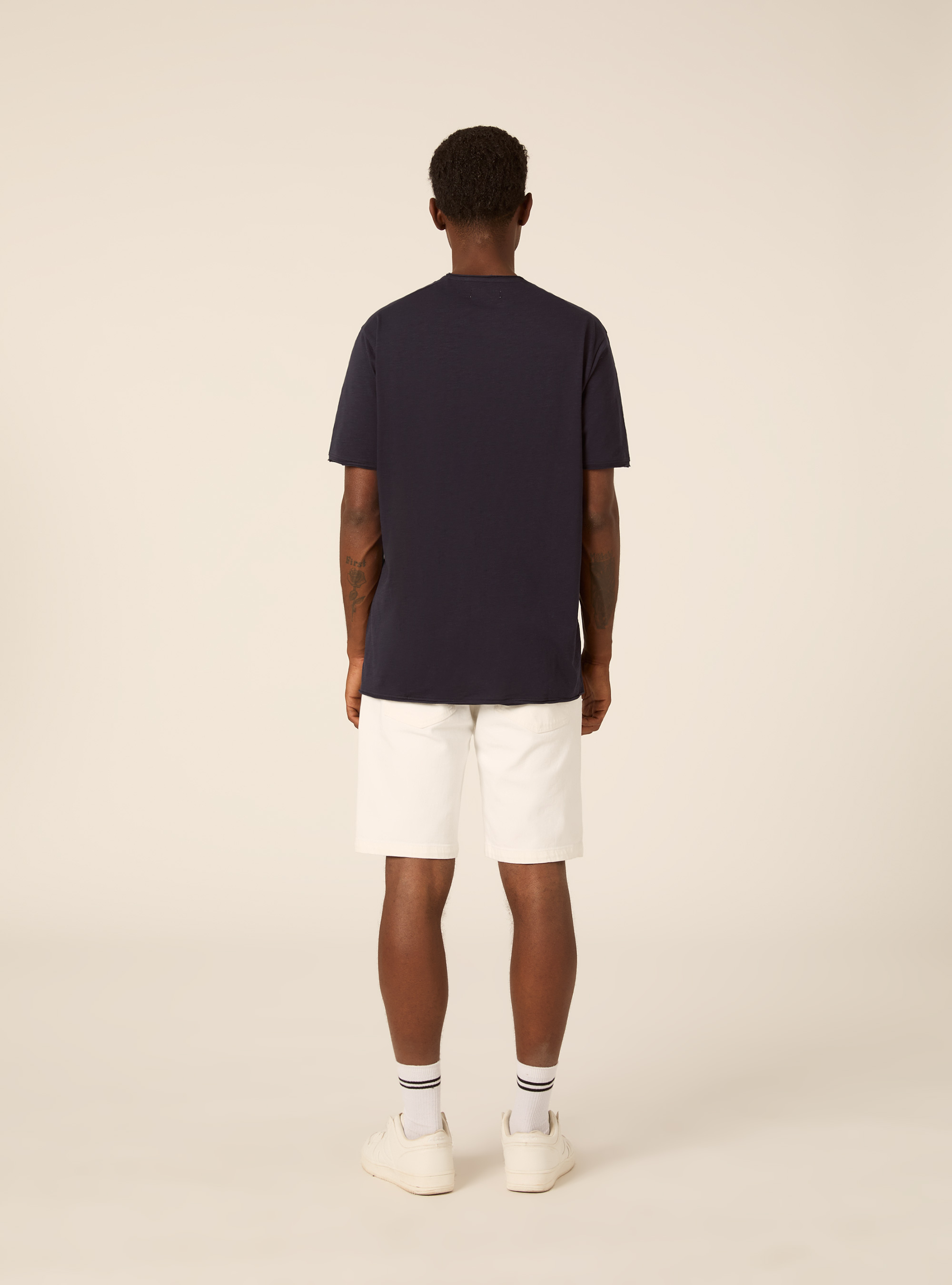 T-shirt slub tinta unita, NA1 NAVY DARK