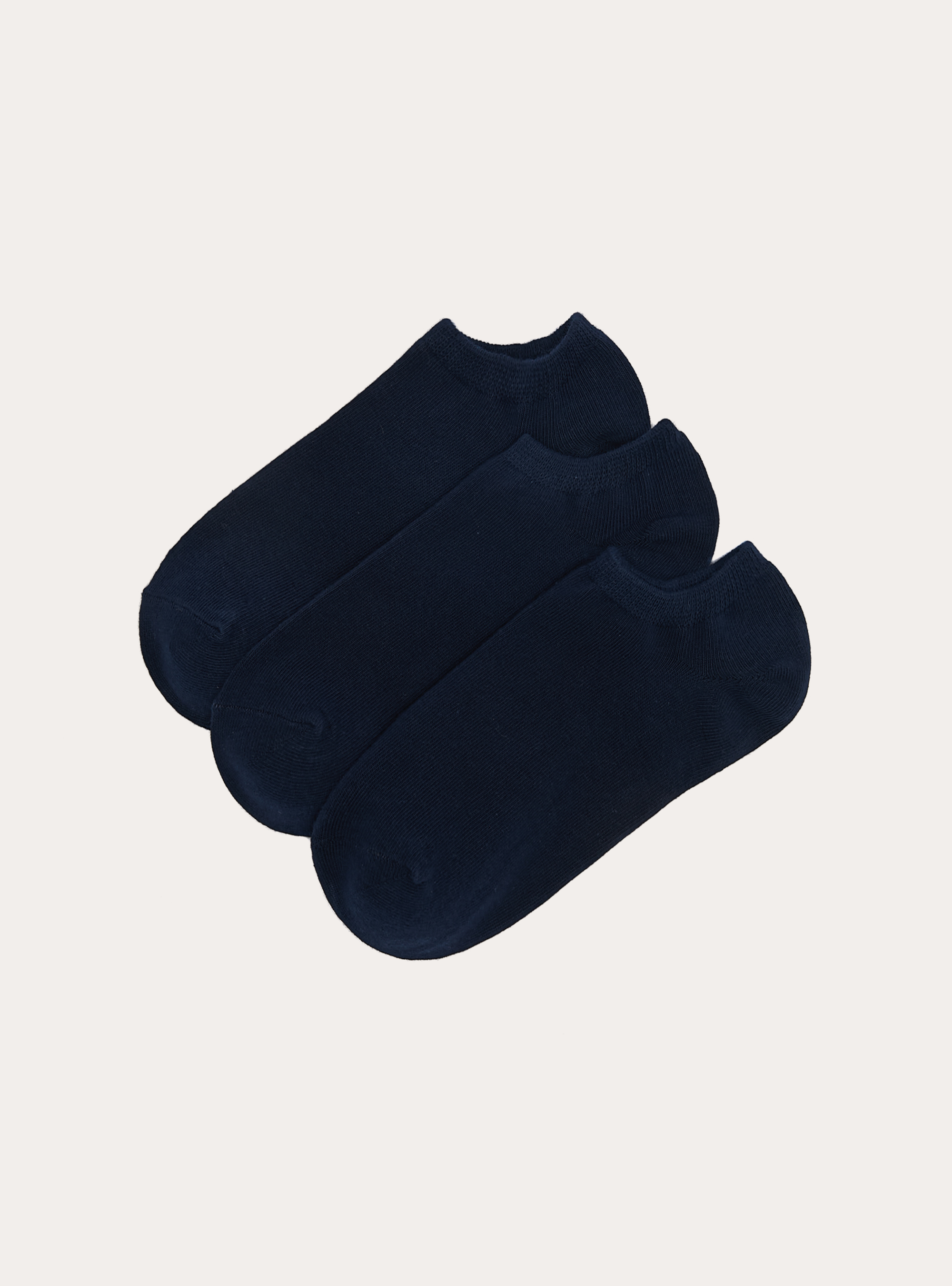 Set of 3 cotton socks, NA1 NAVY DARK