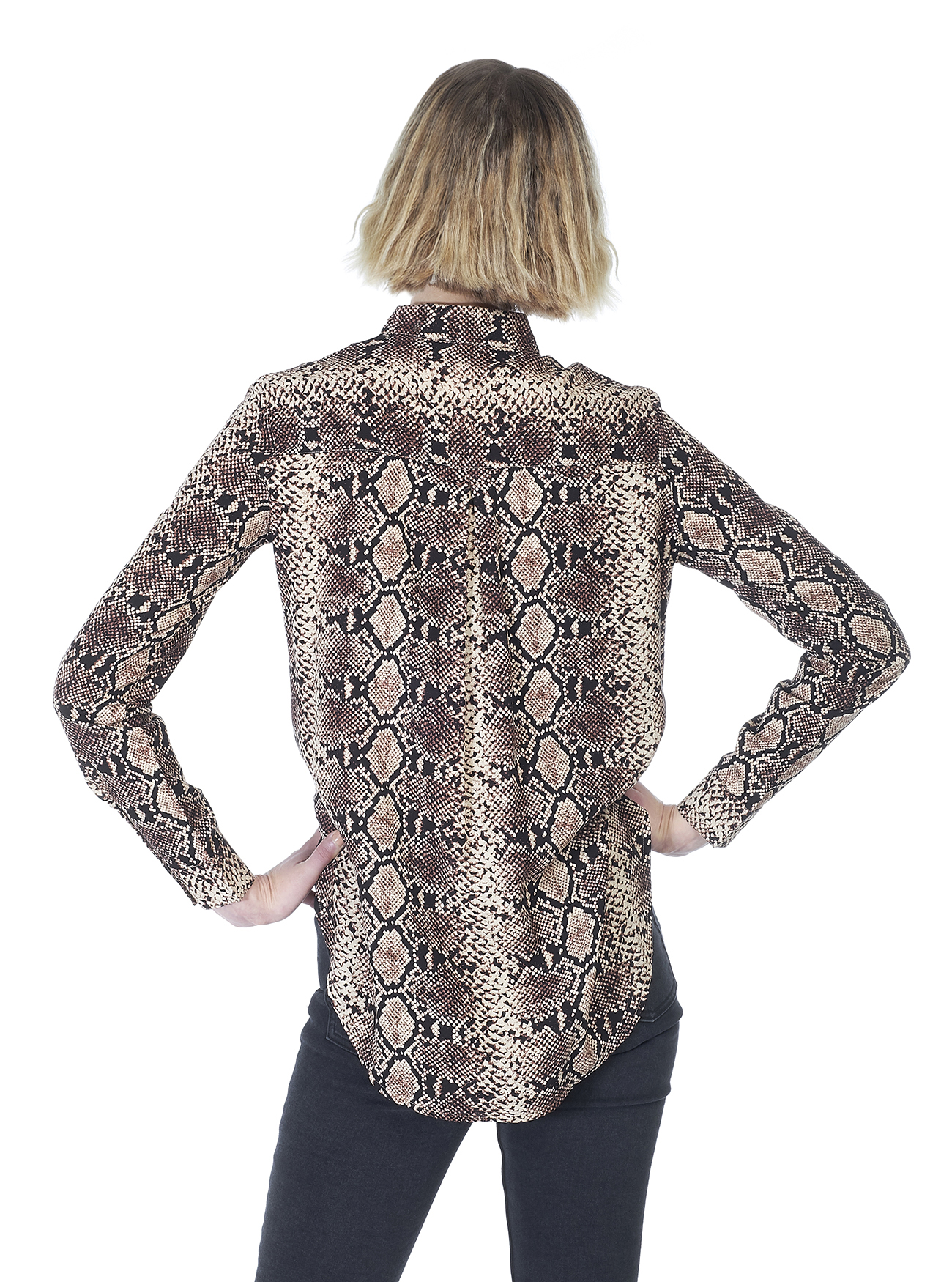 Camicia fit morbido stampa serpente, SNAKE