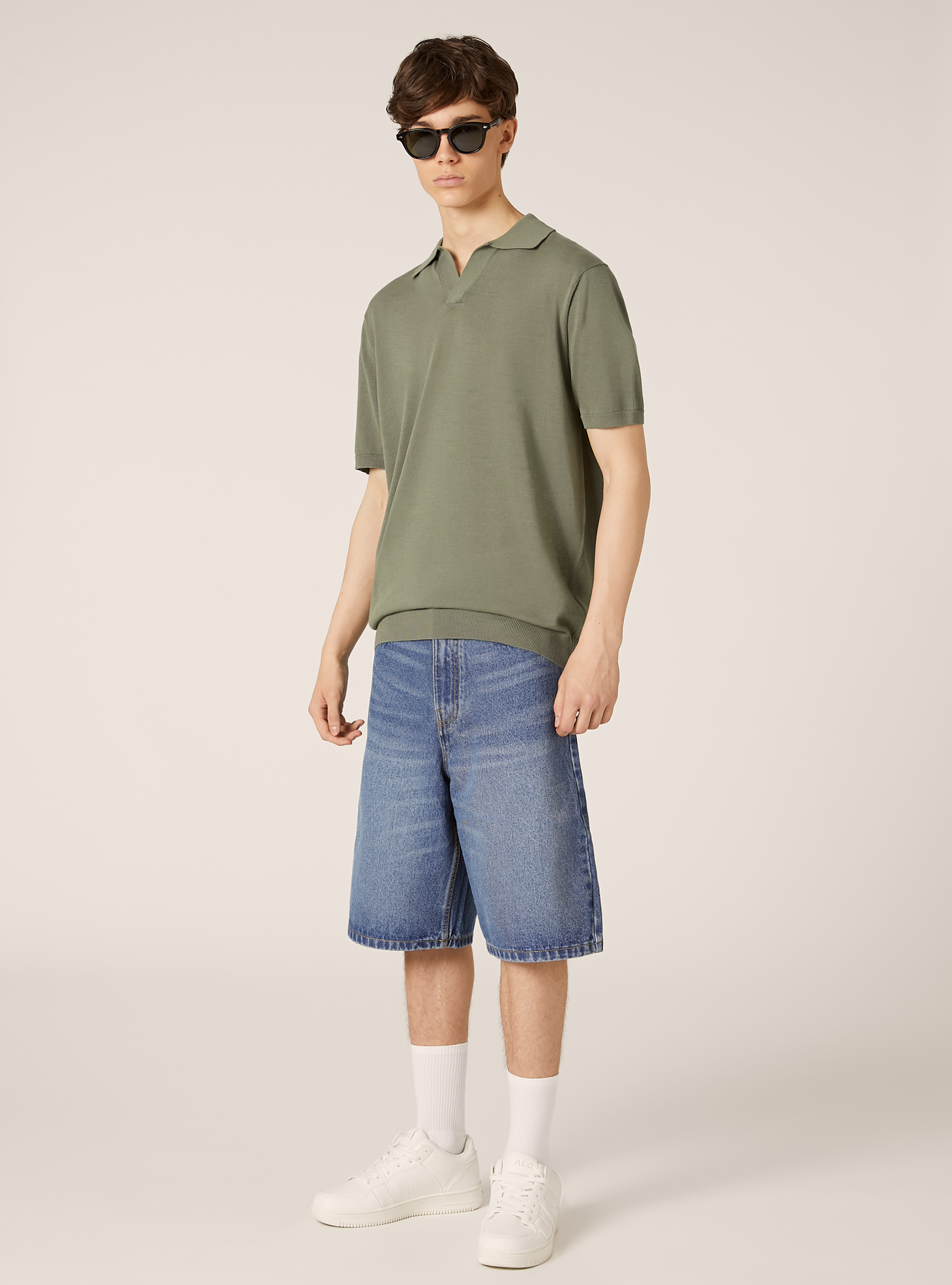 Pullover mit Polokragen, KY3 KAKY LIGHT