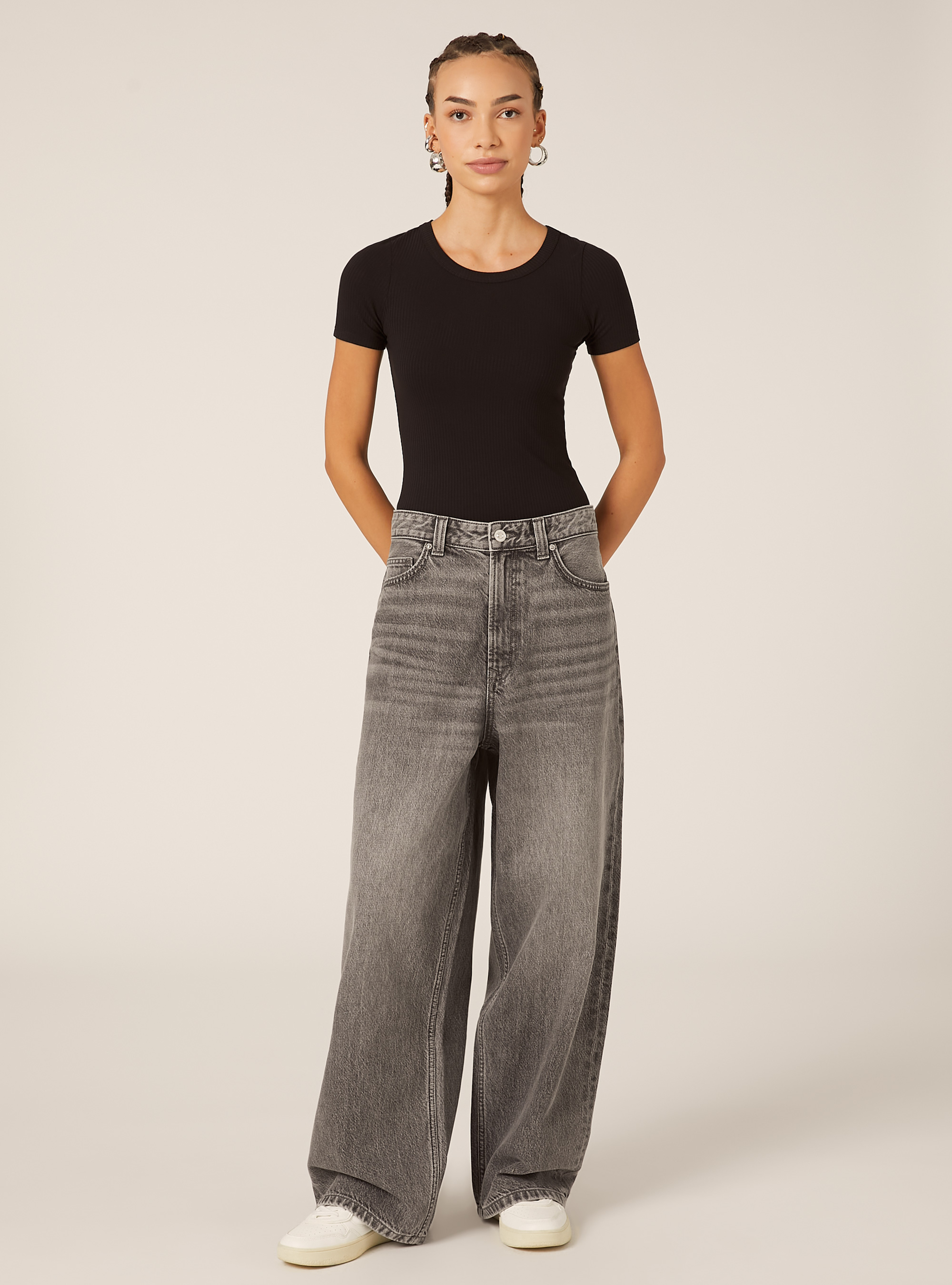 Super baggy fit jeans, D00G GREY