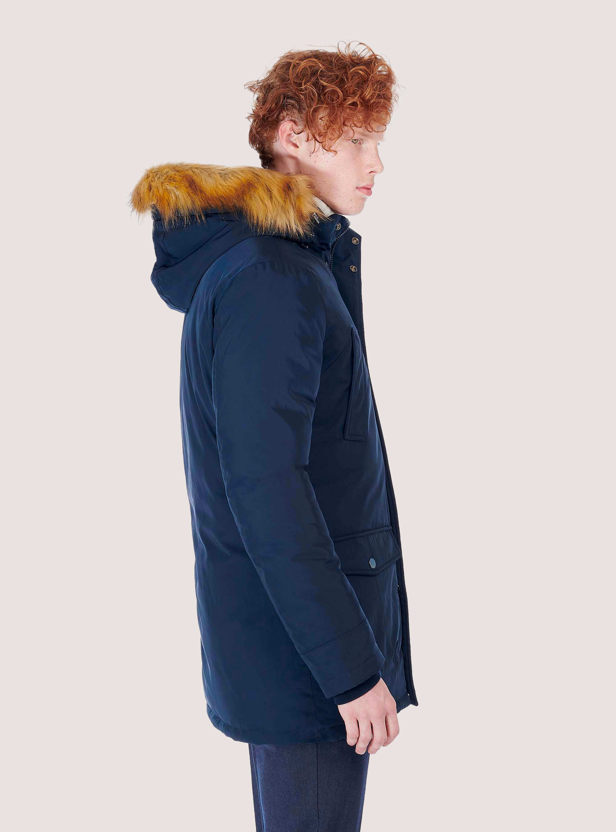 PARKA PADDED JACKET, BLUE