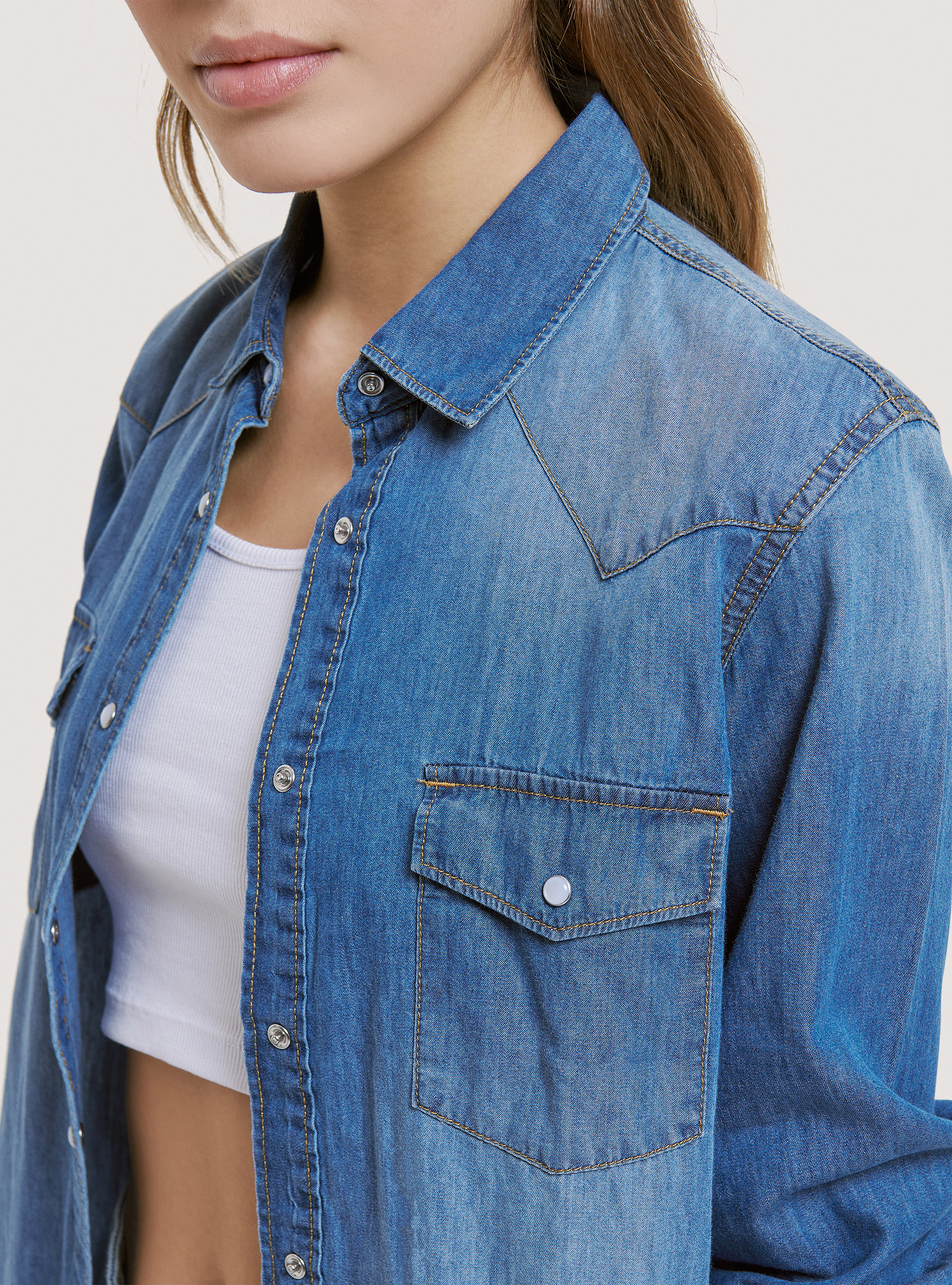 Denim-Hemd, C220 BLUE