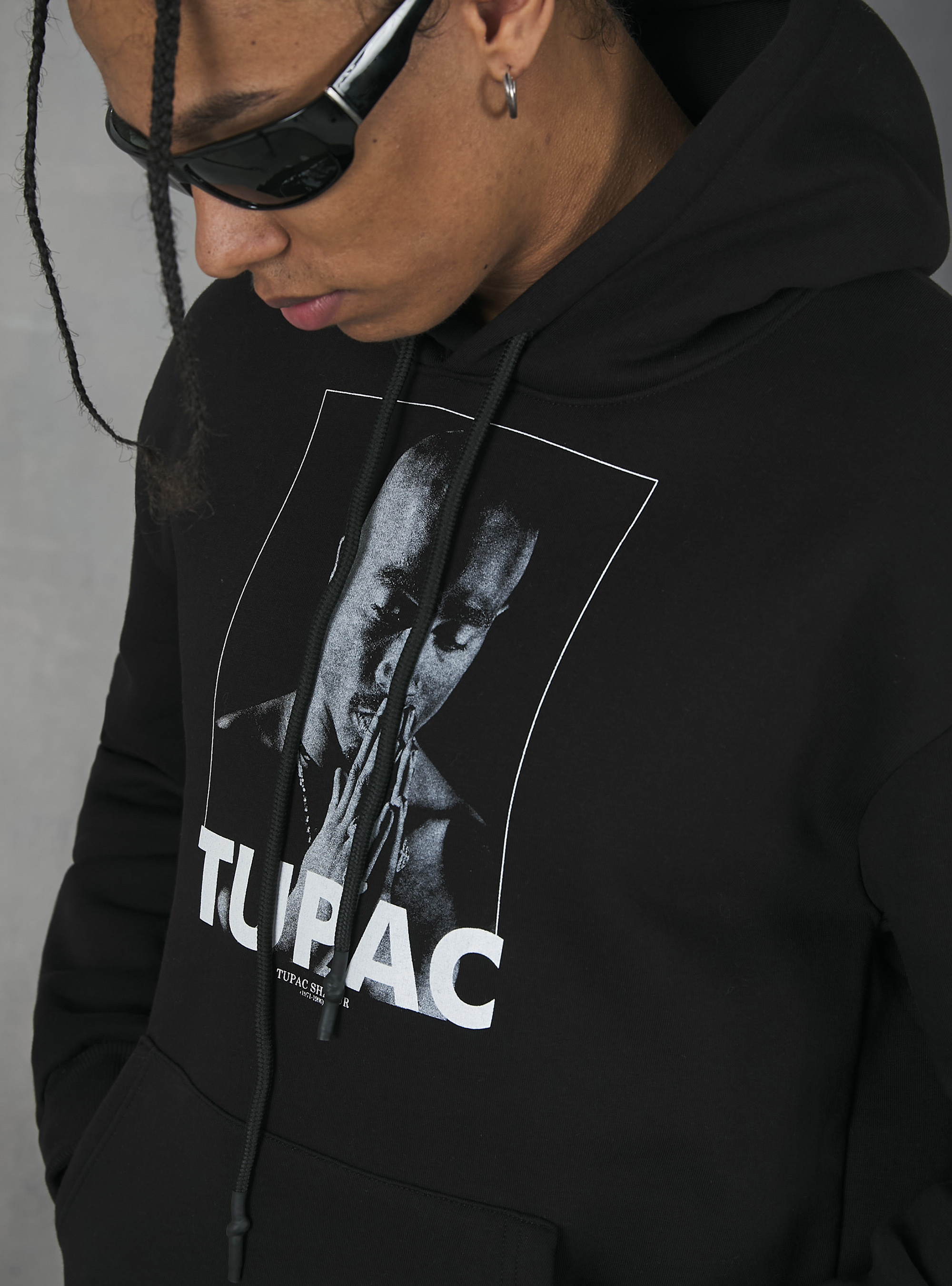 Felpa Tupac / Alcott, BK1 BLACK
