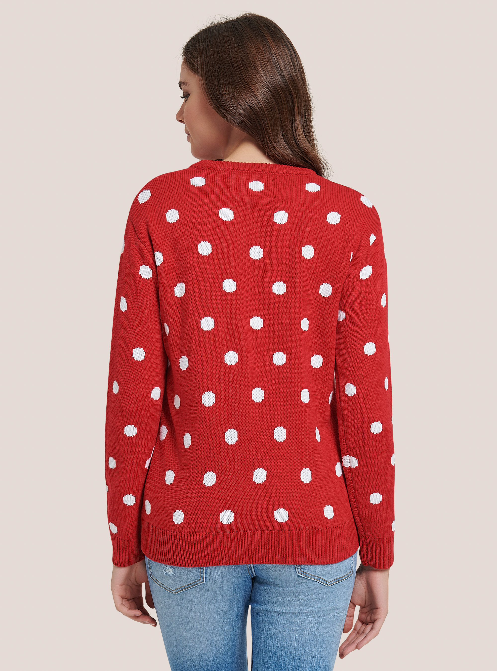 Jersey navideño con hombre de jengibre, ROJO