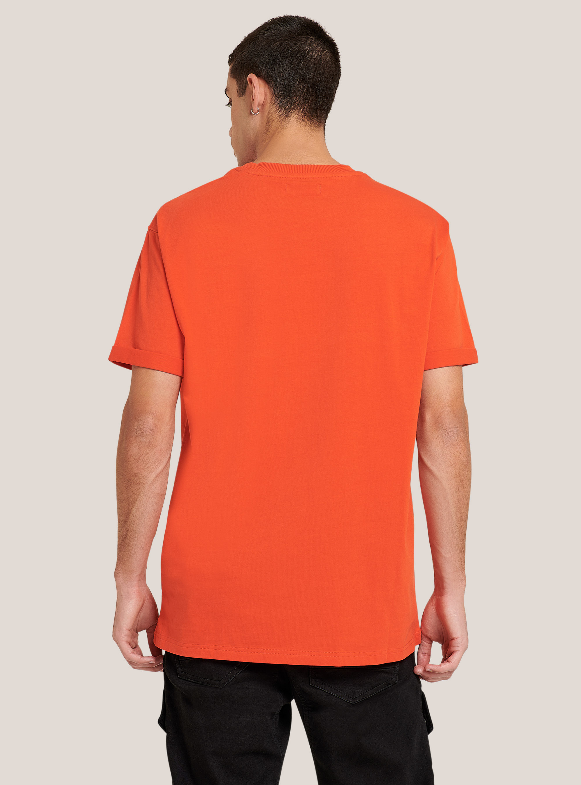 Cotton Halloween t-shirt with pumpkin, C3318 ORANGE