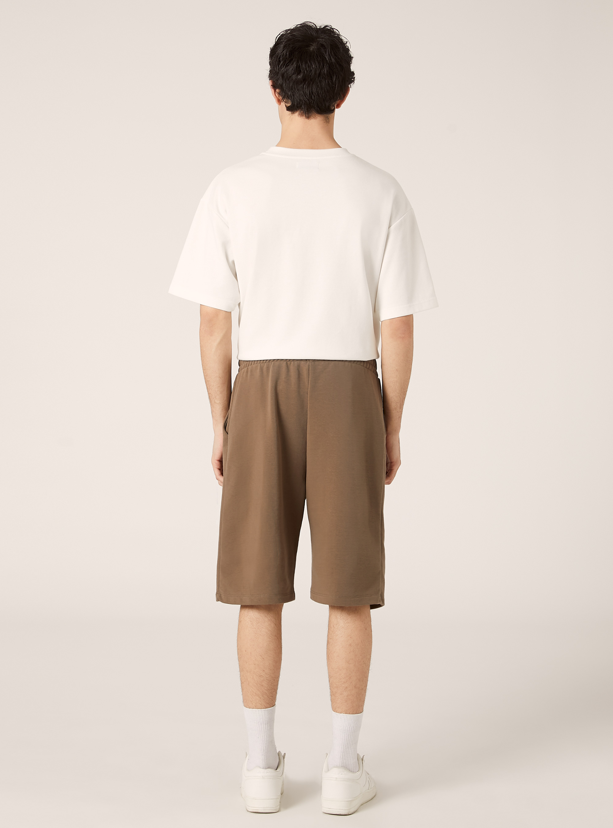 Bermuda de algod&oacute;n holgada, BR2 BROWN MEDIUM