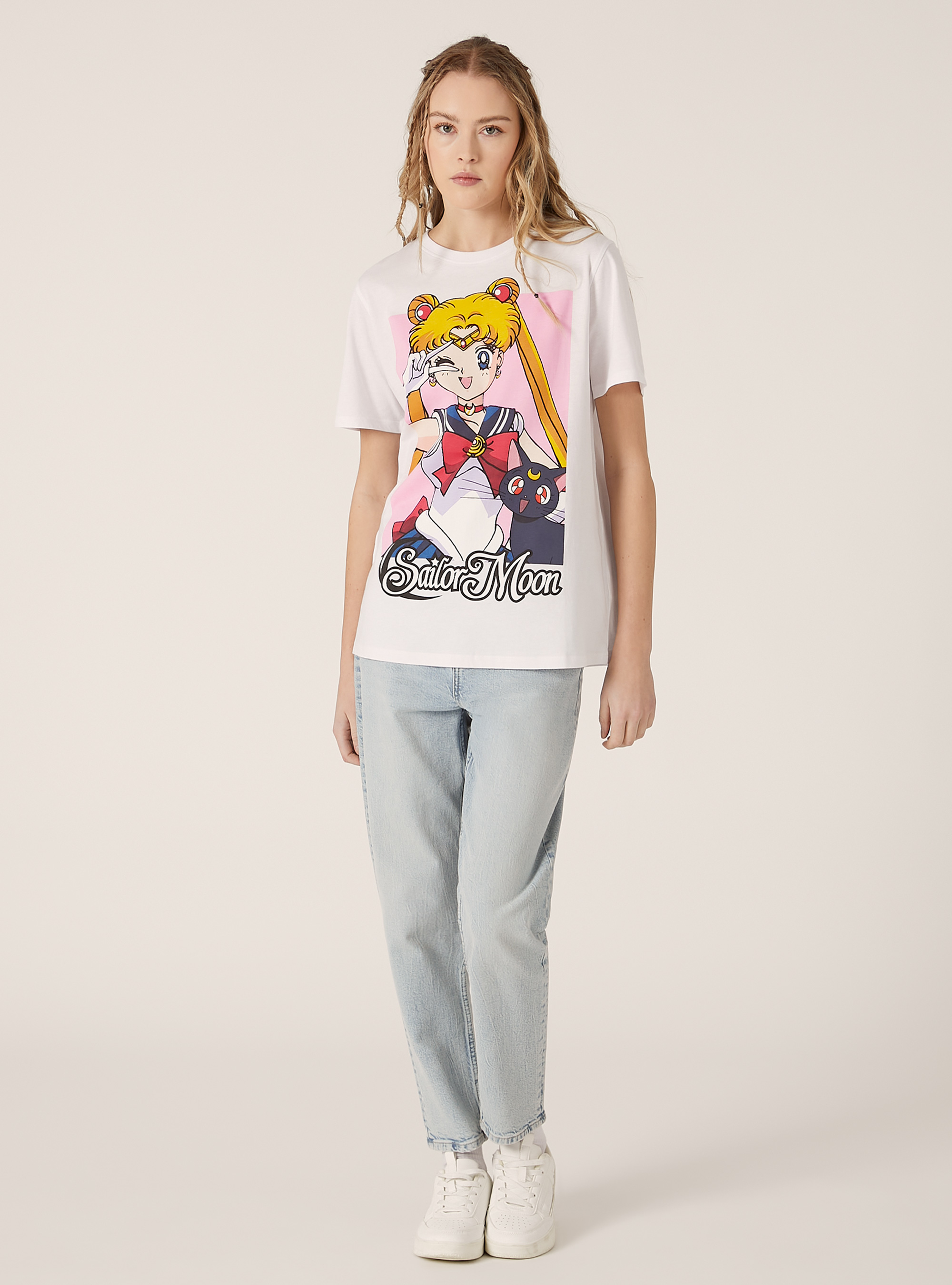 T-shirt regular sailor moon, WH3 WHITE