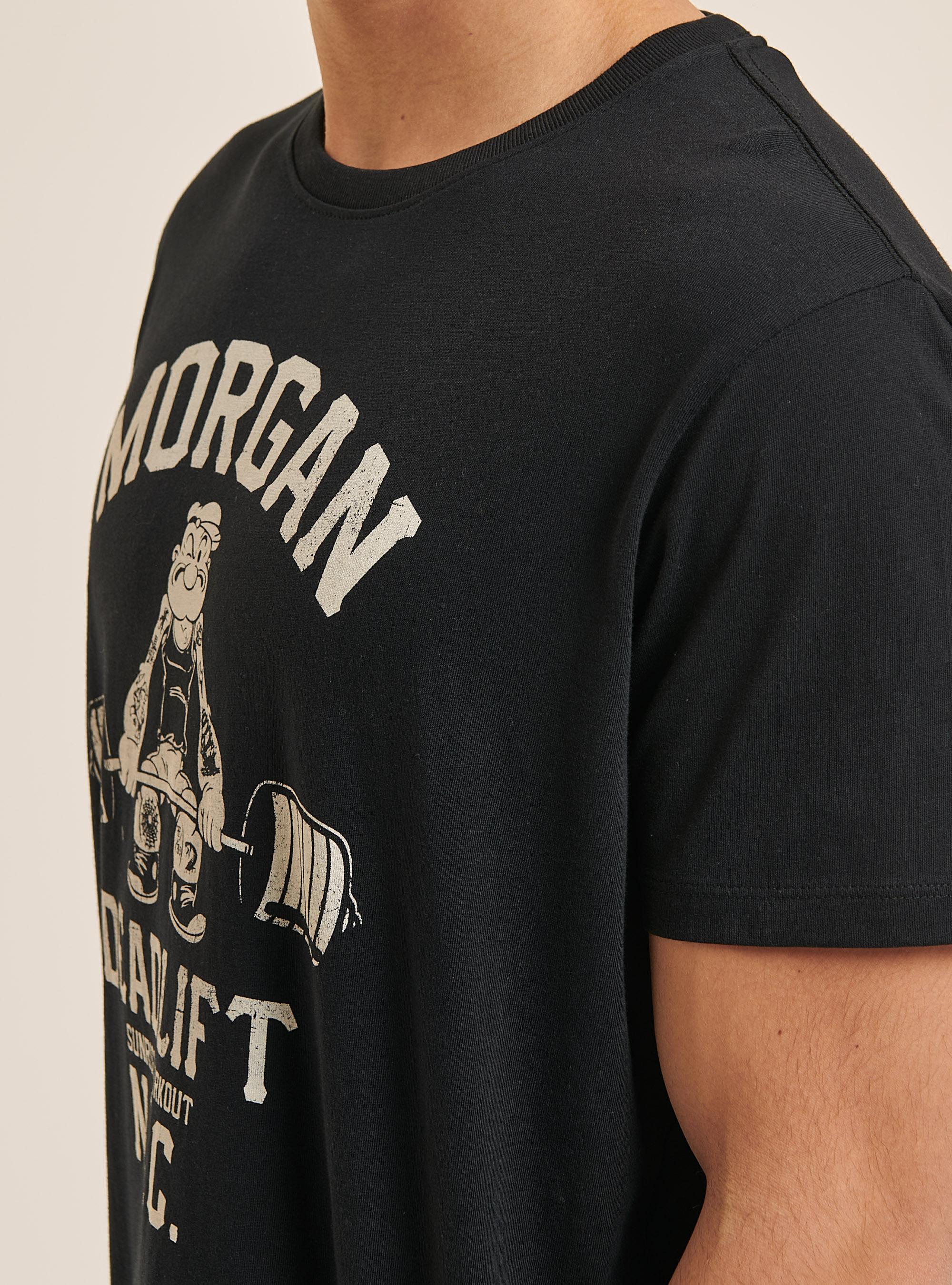 Maglietta Popeye / Alcott, NERO