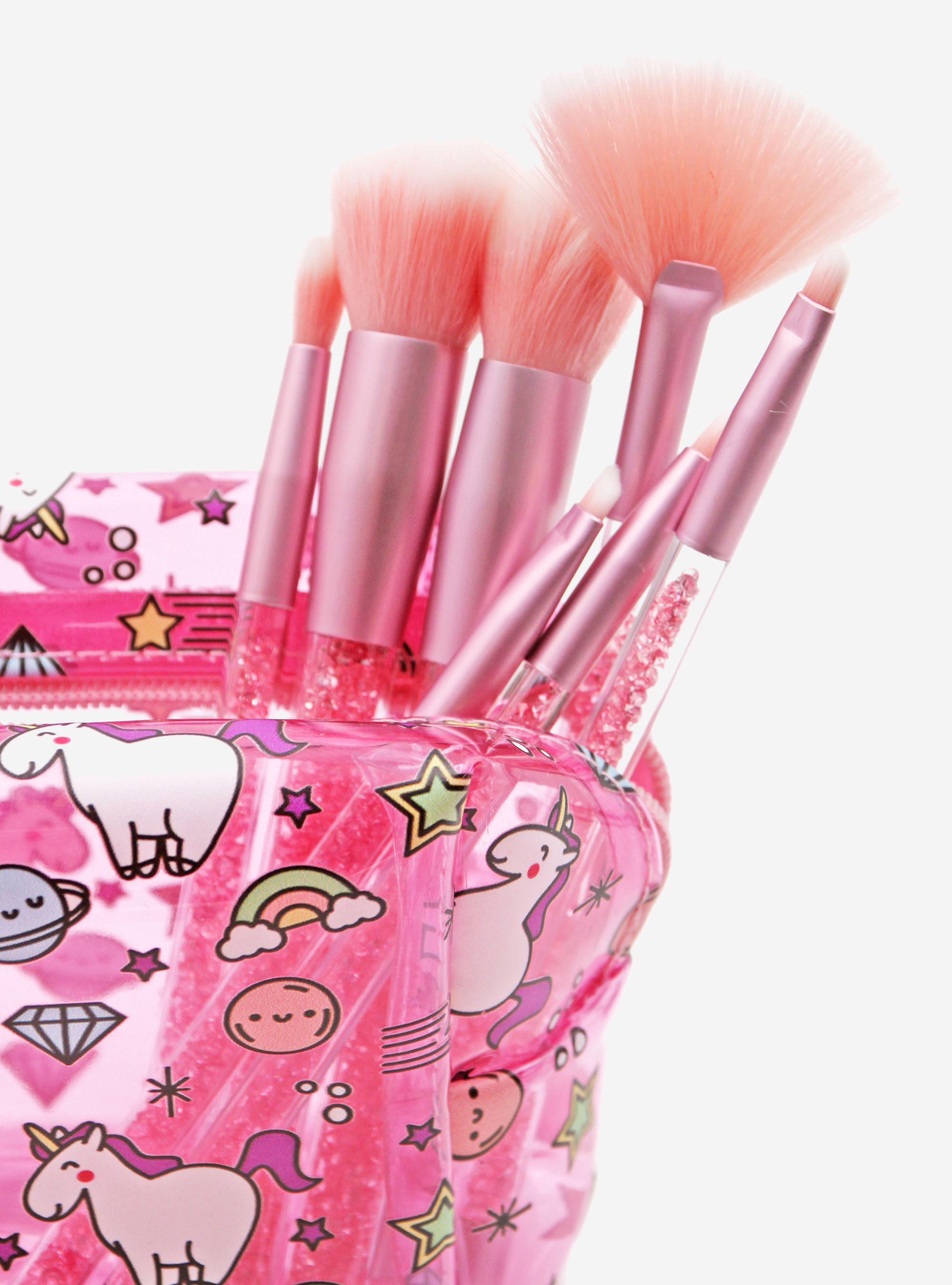 Lot 7 pinceaux paillettes, C4464 PINK