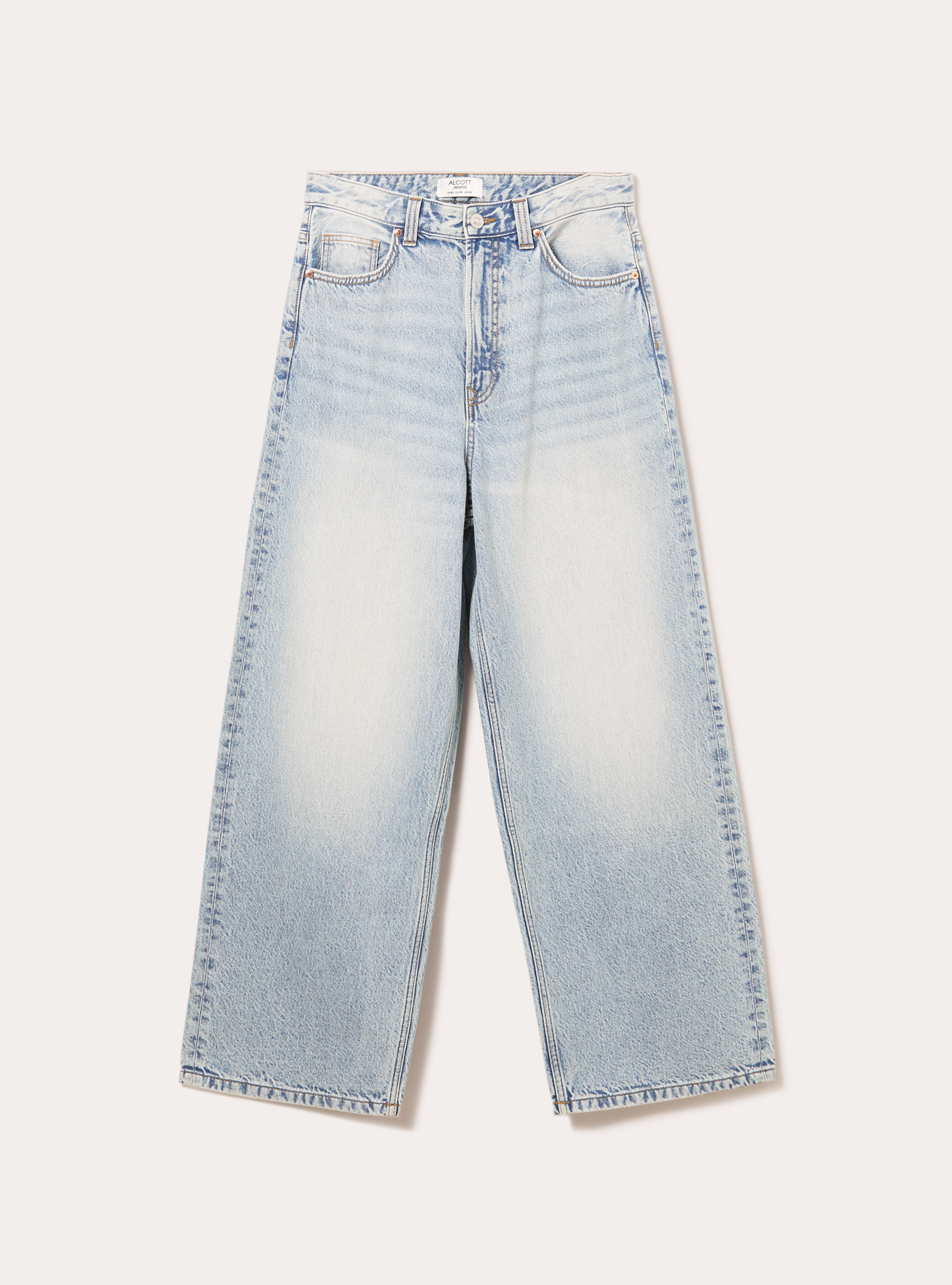 Super baggy fit jeans, D006 AZURE