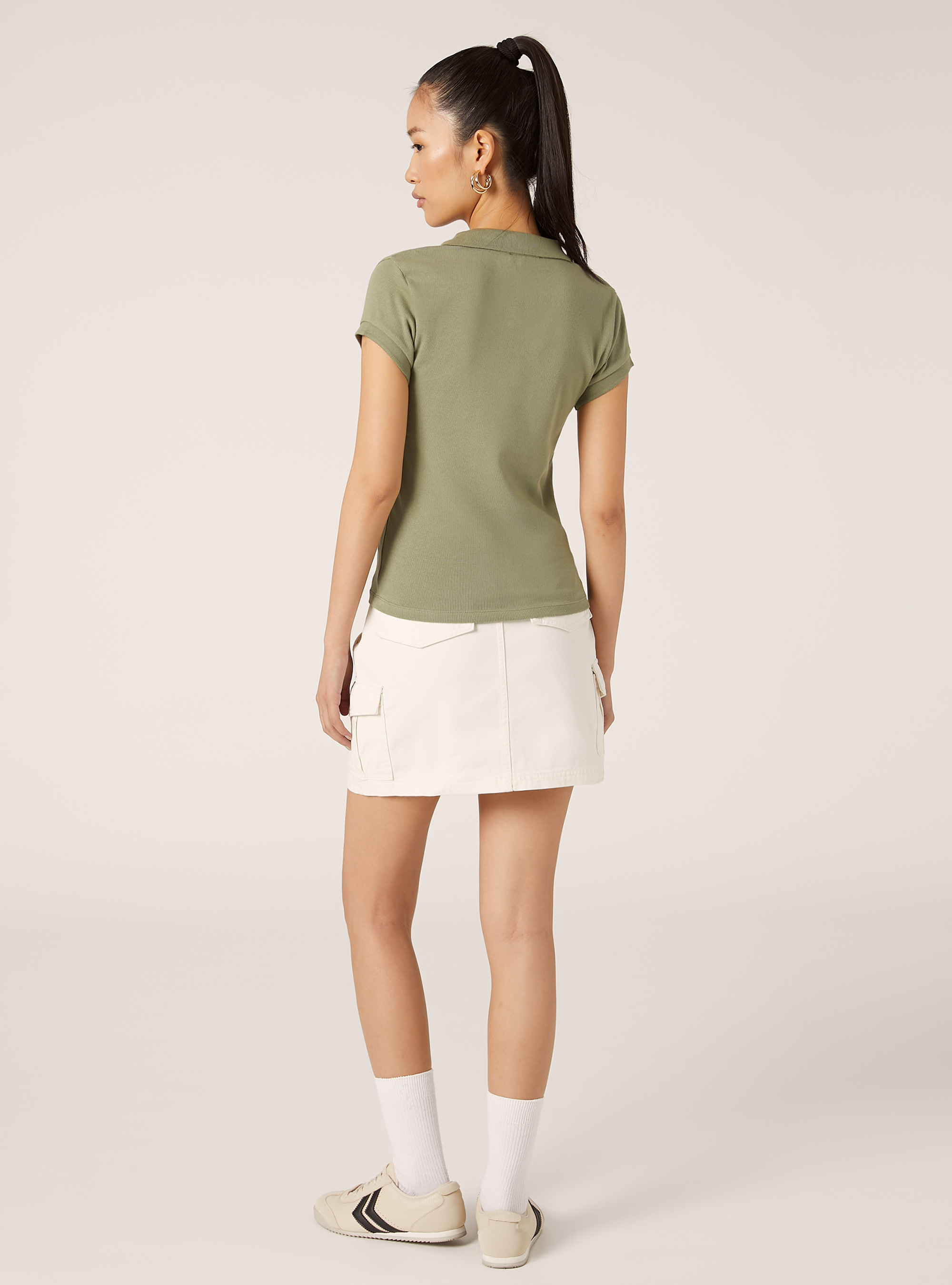 Polo in cotone a costine, KY2 KAKY MEDIUM