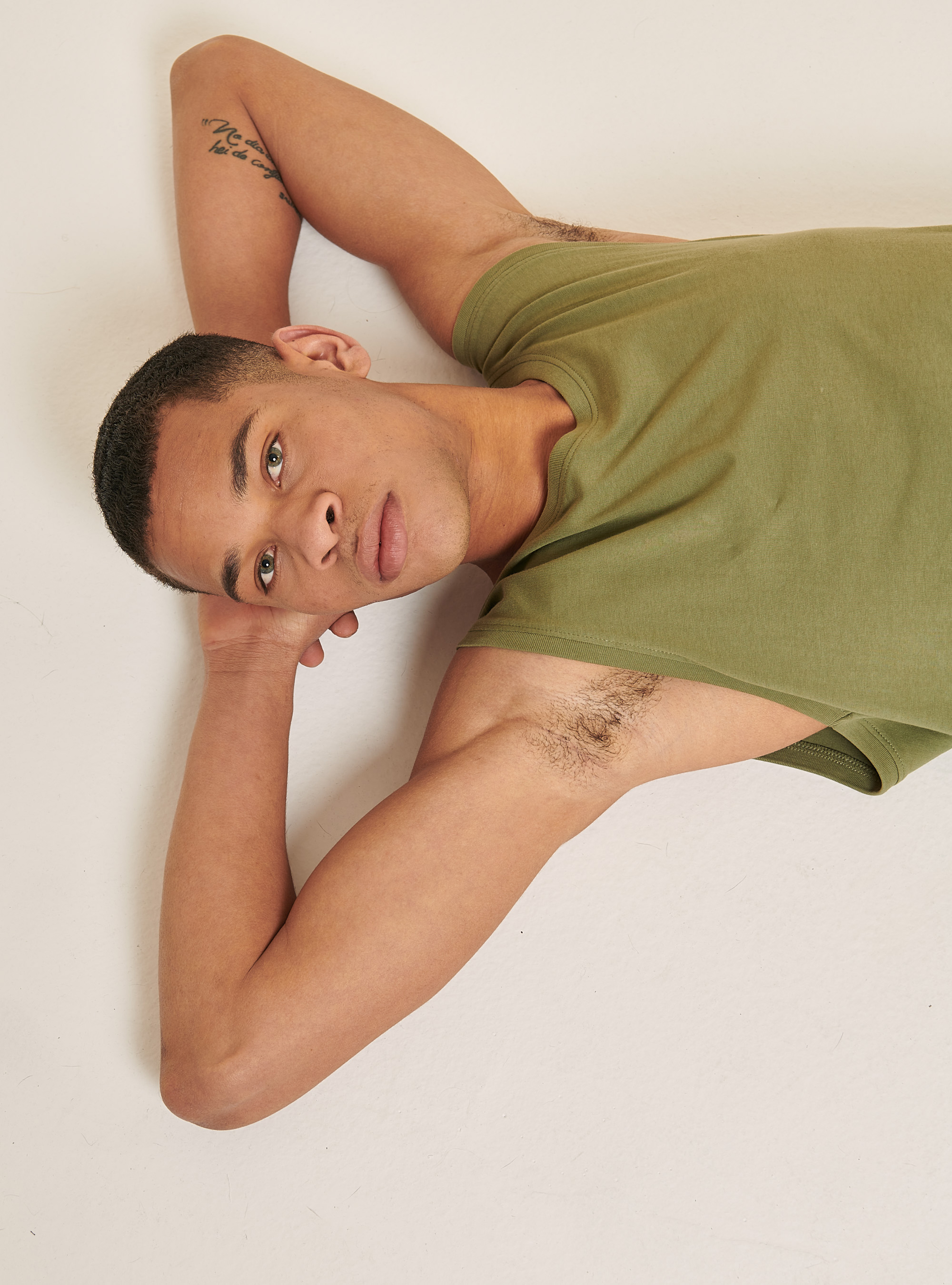 Canotta in cotone tinta unita, C0606 KAKY