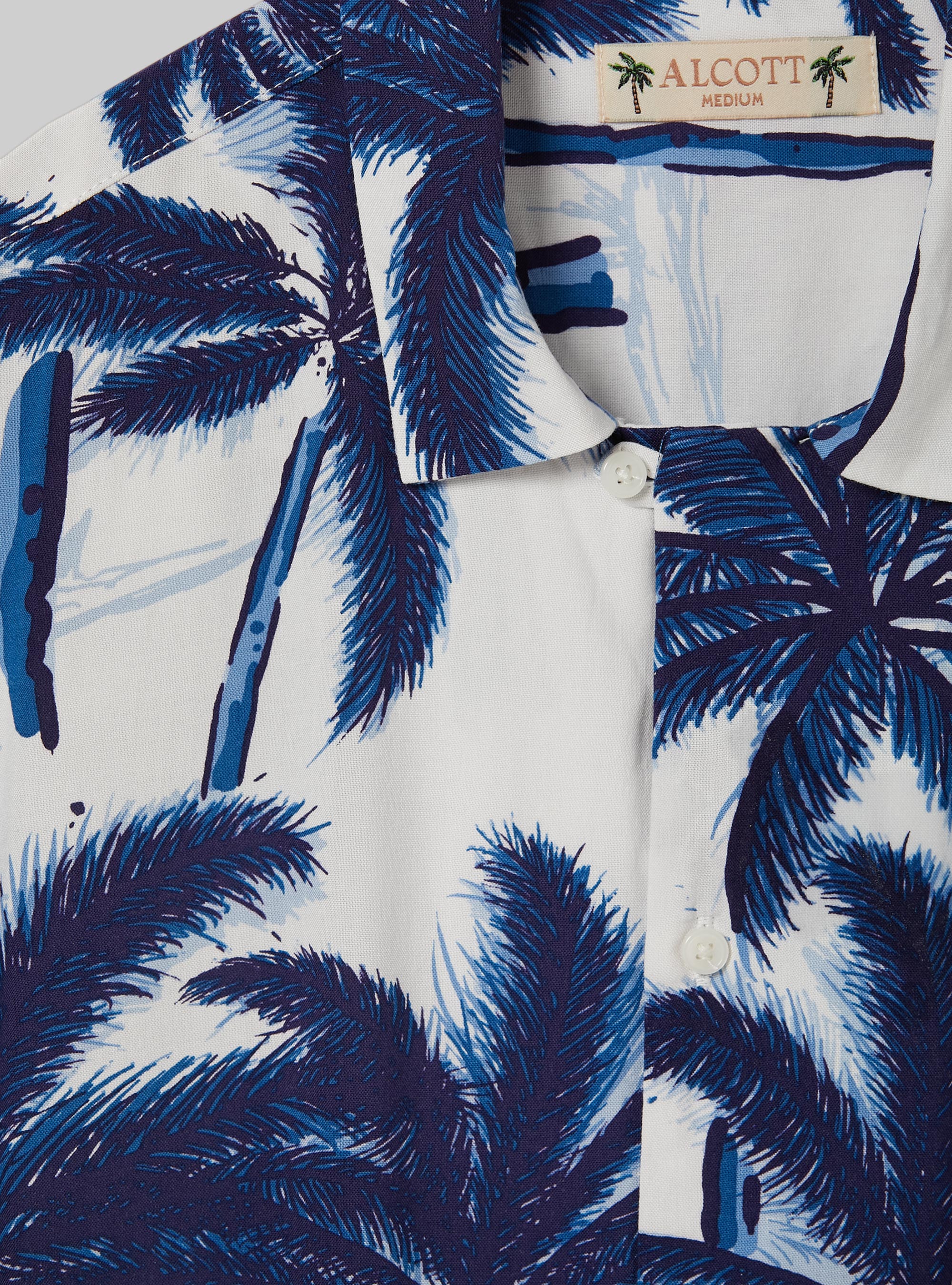 Camicia con stampa tropical, PALME