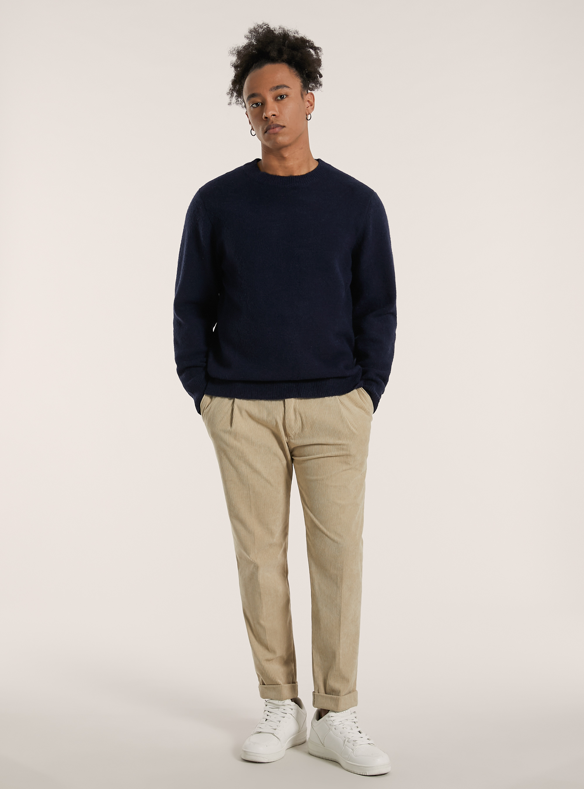 Pullover girocollo, NA2 NAVY MEDIUM