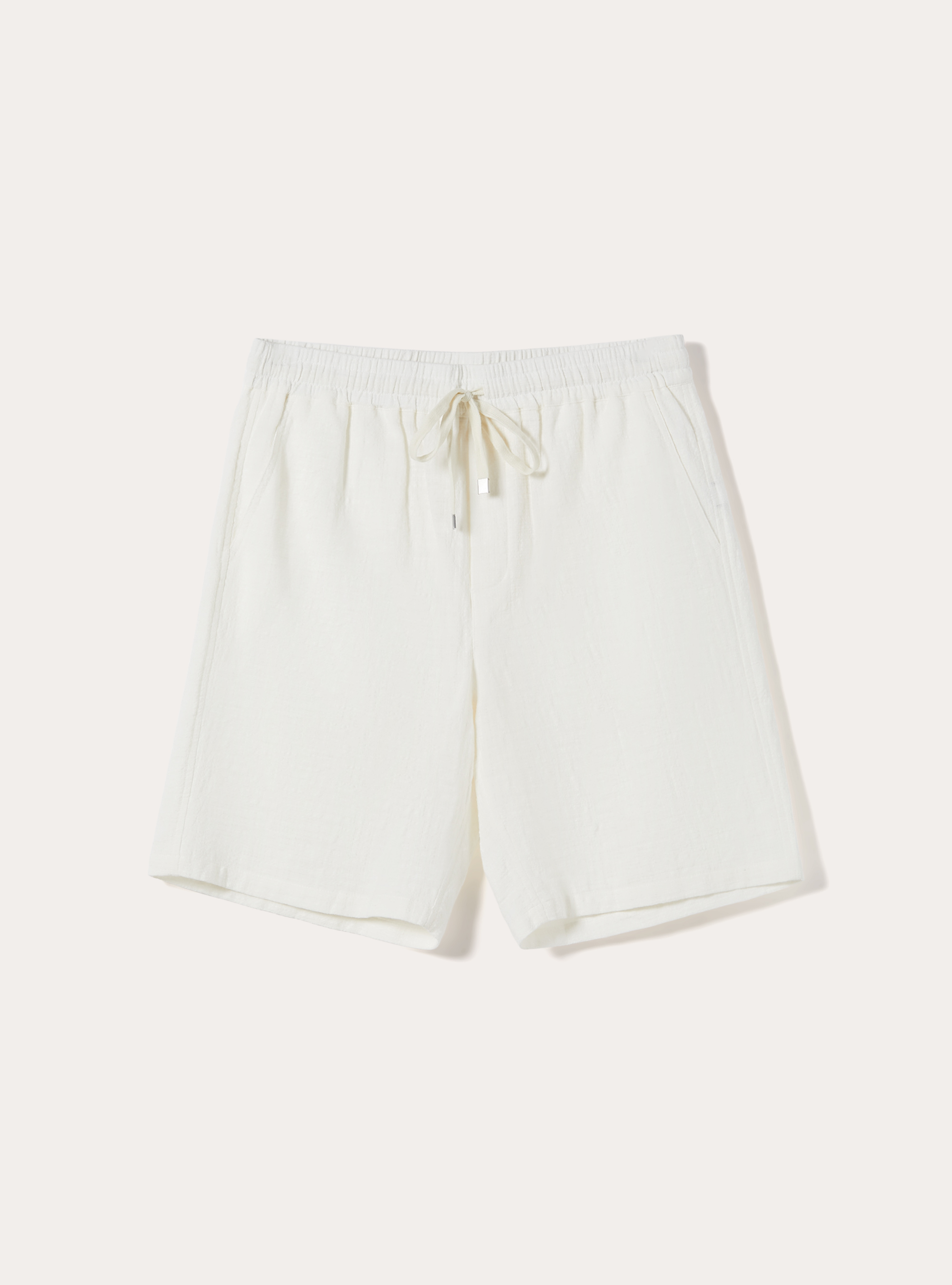 Baumwoll-Bermudas mit elastischem Bund, WH2 WHITE