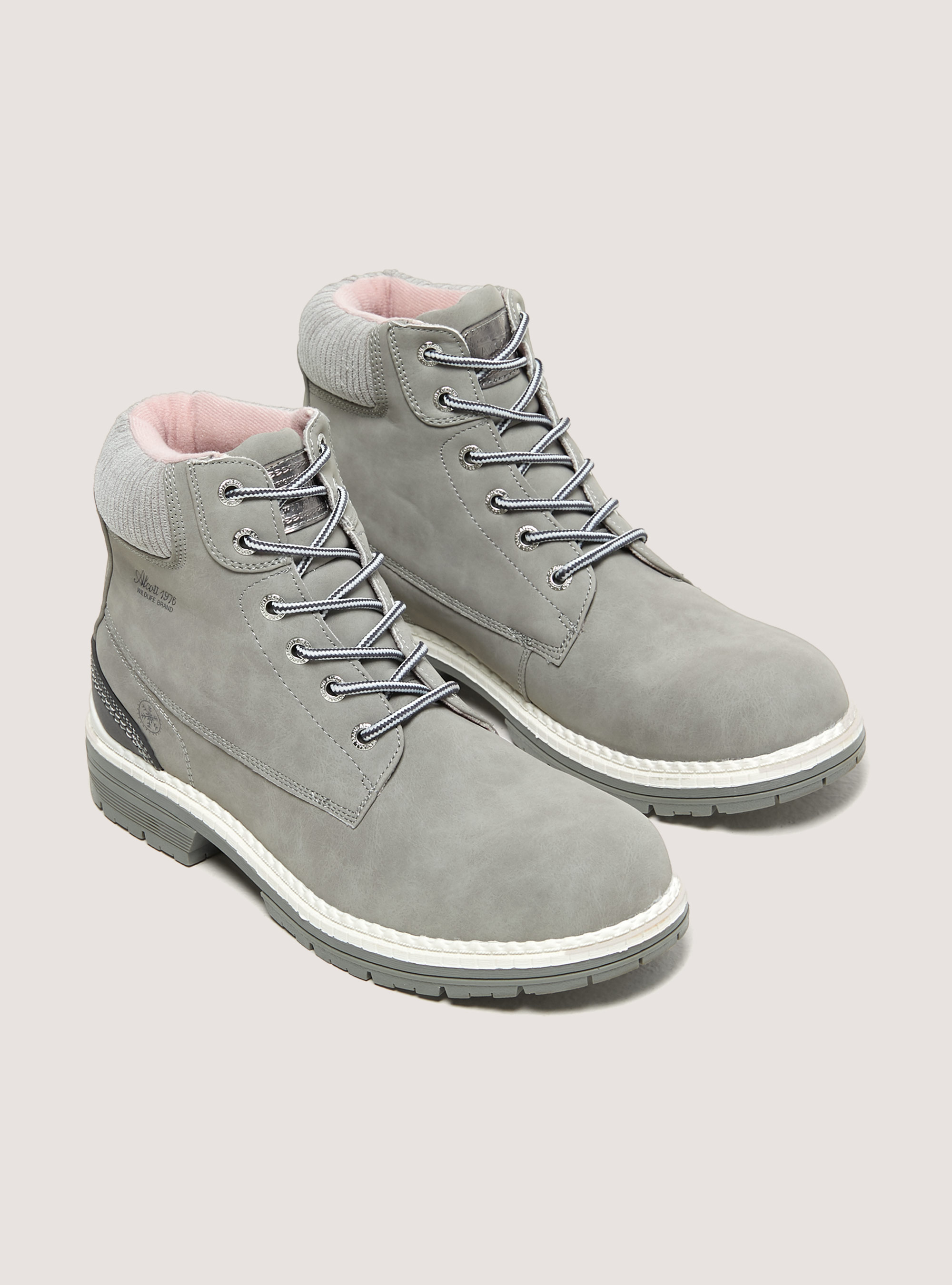 Stivaletti Mountain con stringhe, C180 GREY